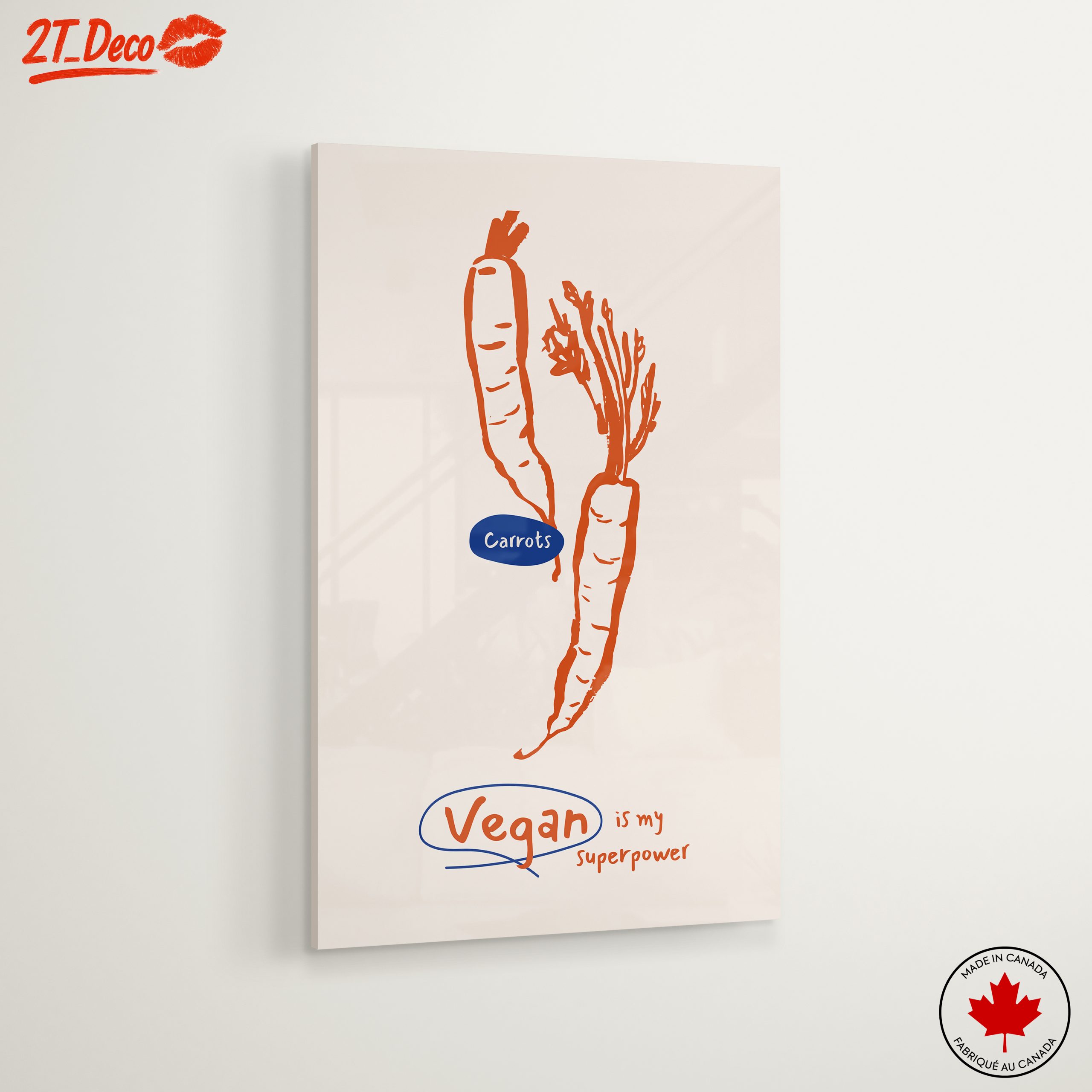 Carrot Artwork for Vegan Enthusiasts - Image 6