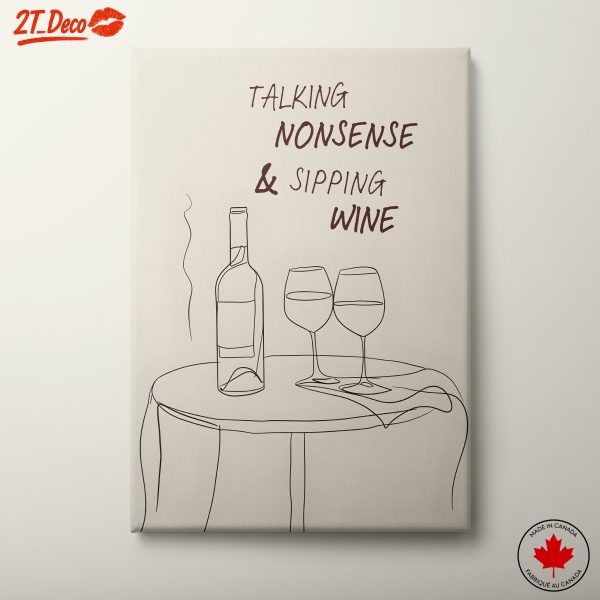 Talking Nonsense and Sipping Wine Art
