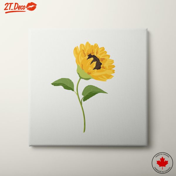 Stylized Sunflower Botanical Art
