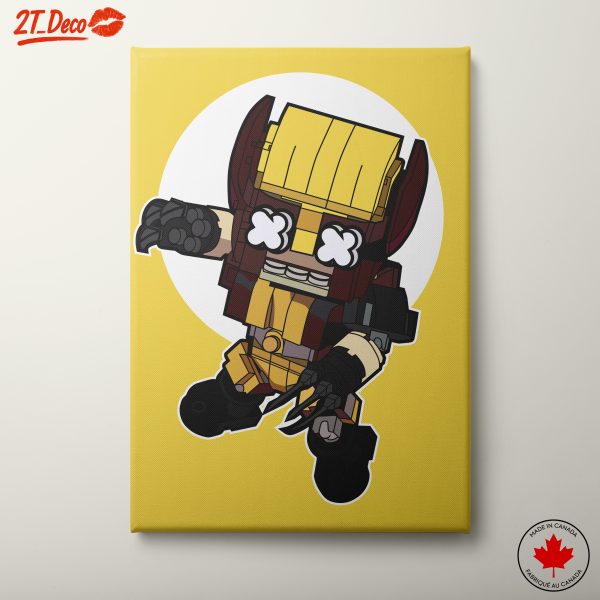 Colorful Animated Character Action Art