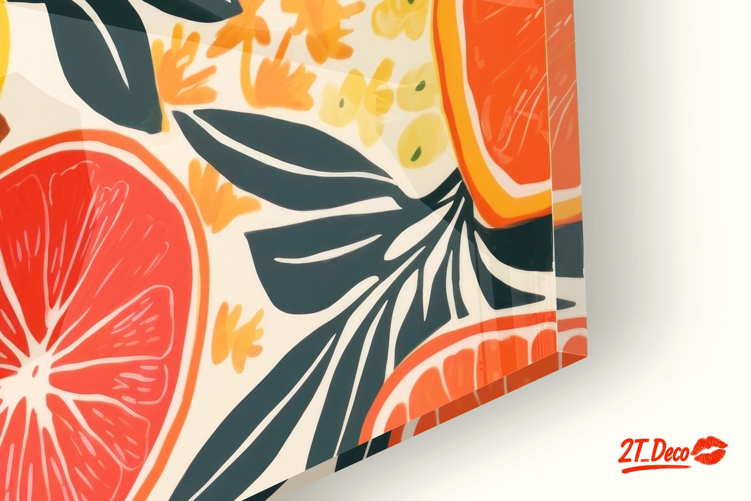 Vibrant Abstract Food Art featuring Citrus - Image 9
