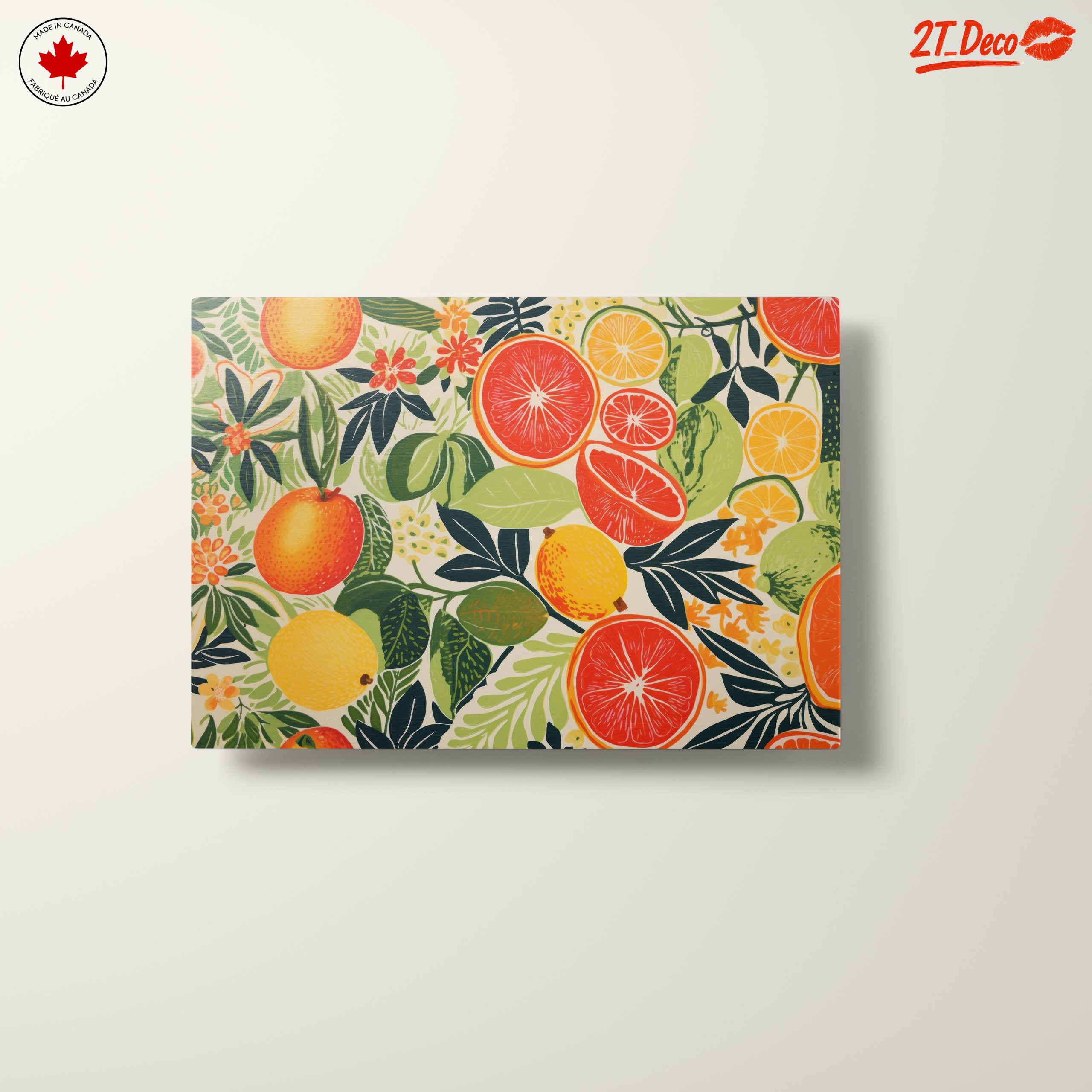 Vibrant Abstract Food Art featuring Citrus - Image 10