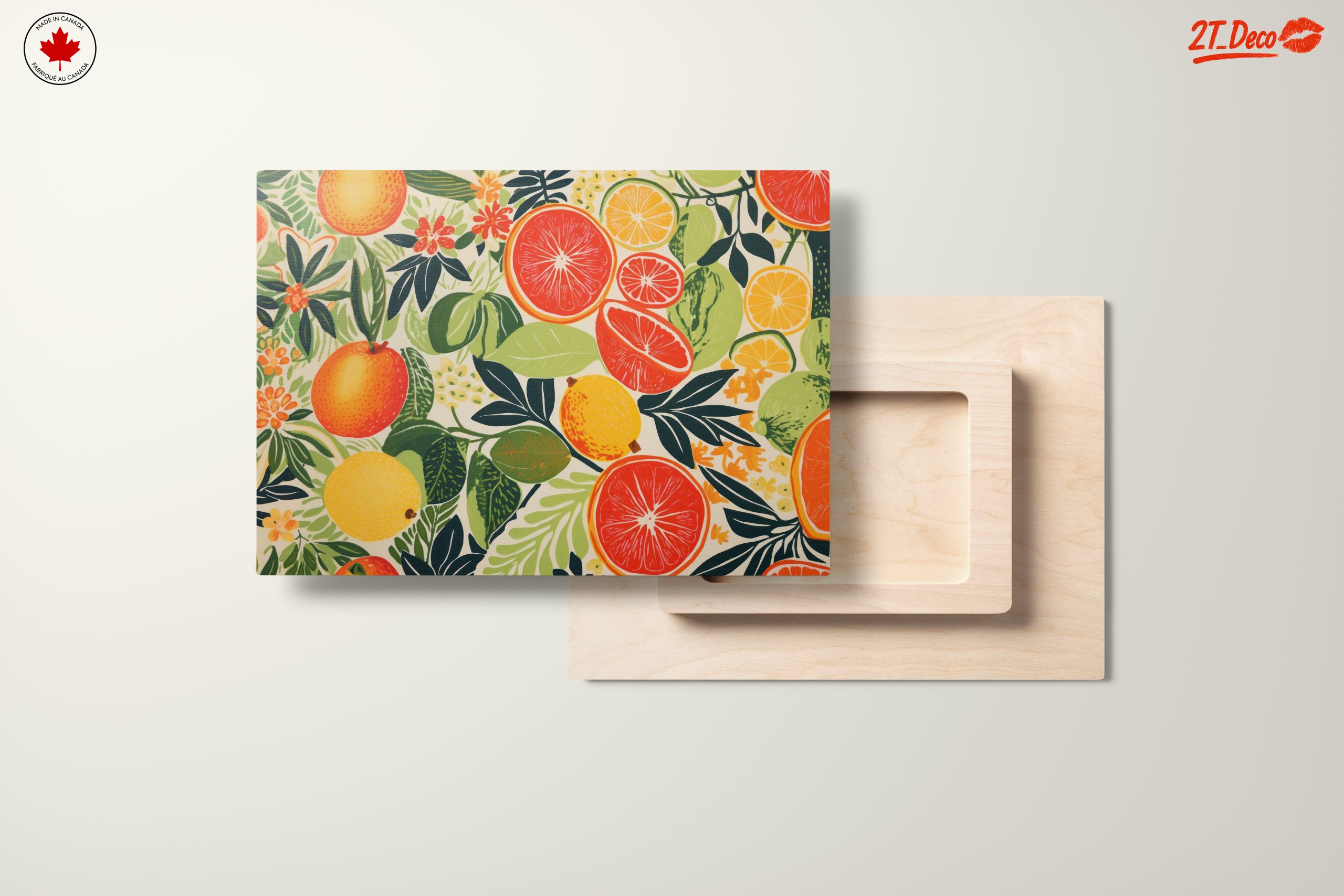 Vibrant Abstract Food Art featuring Citrus - Image 11