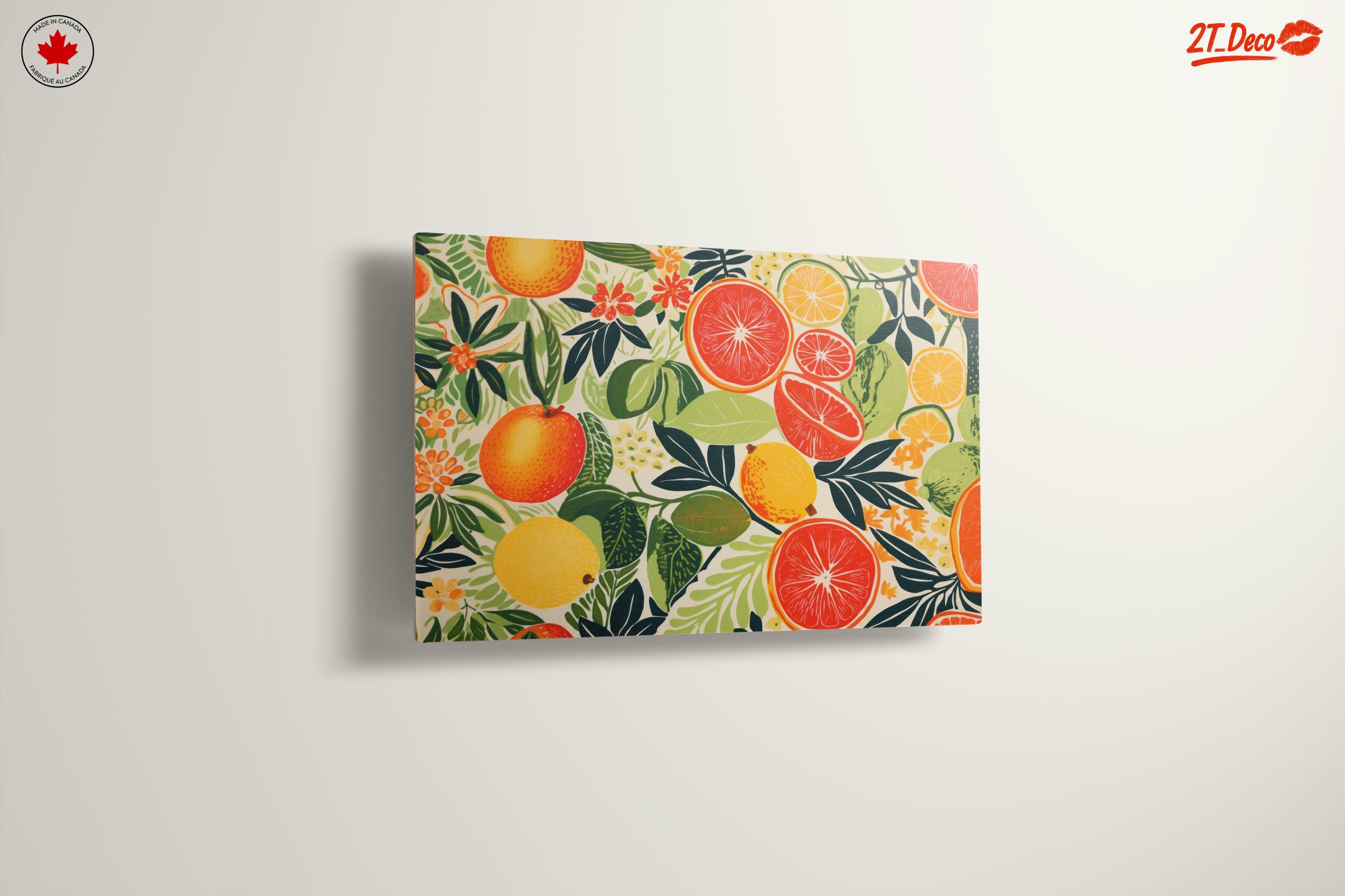 Vibrant Abstract Food Art featuring Citrus - Image 13