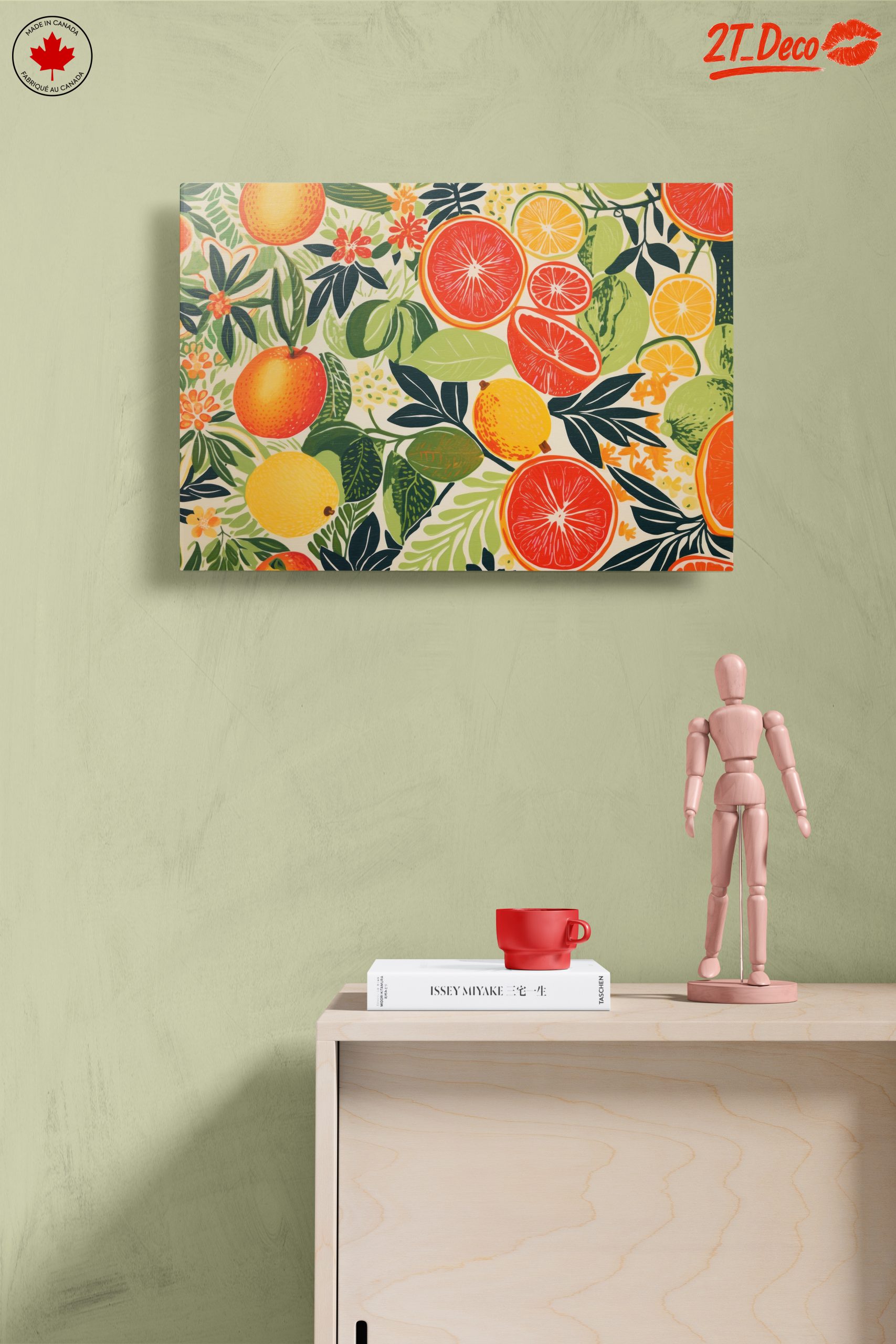Vibrant Abstract Food Art featuring Citrus - Image 14