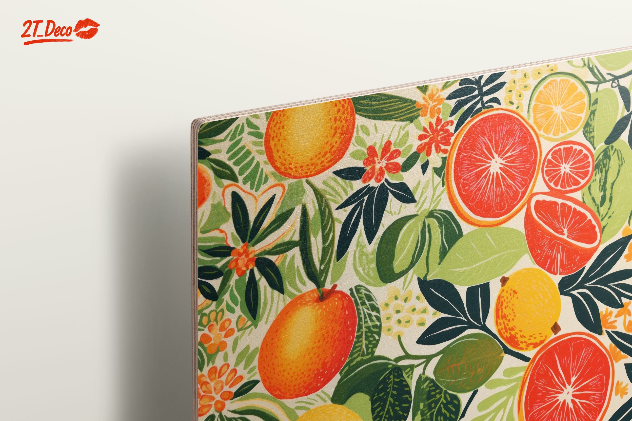 Vibrant Abstract Food Art featuring Citrus - Image 15
