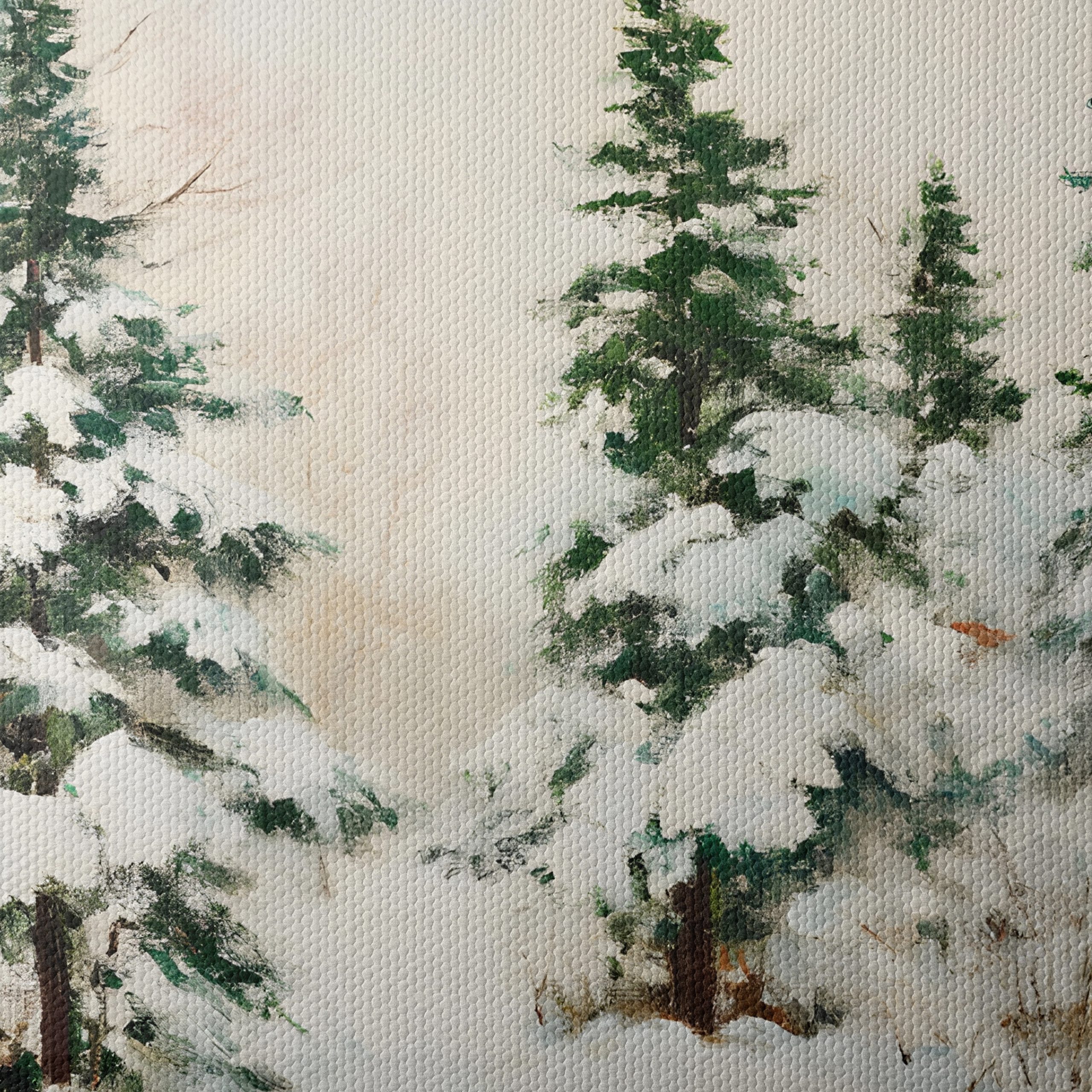 Snowy Winter Landscape with Pine Trees - Image 4