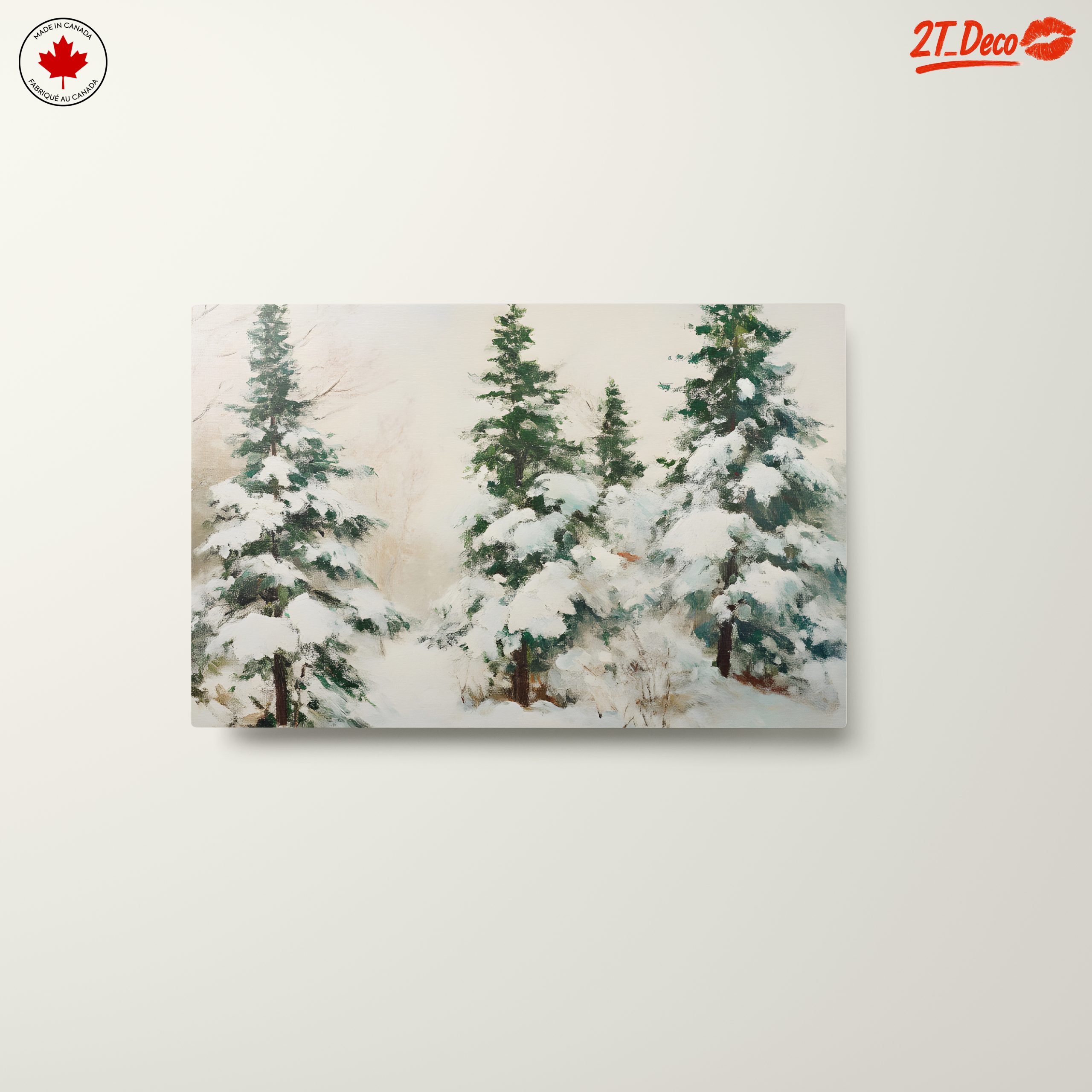 Snowy Winter Landscape with Pine Trees - Image 10