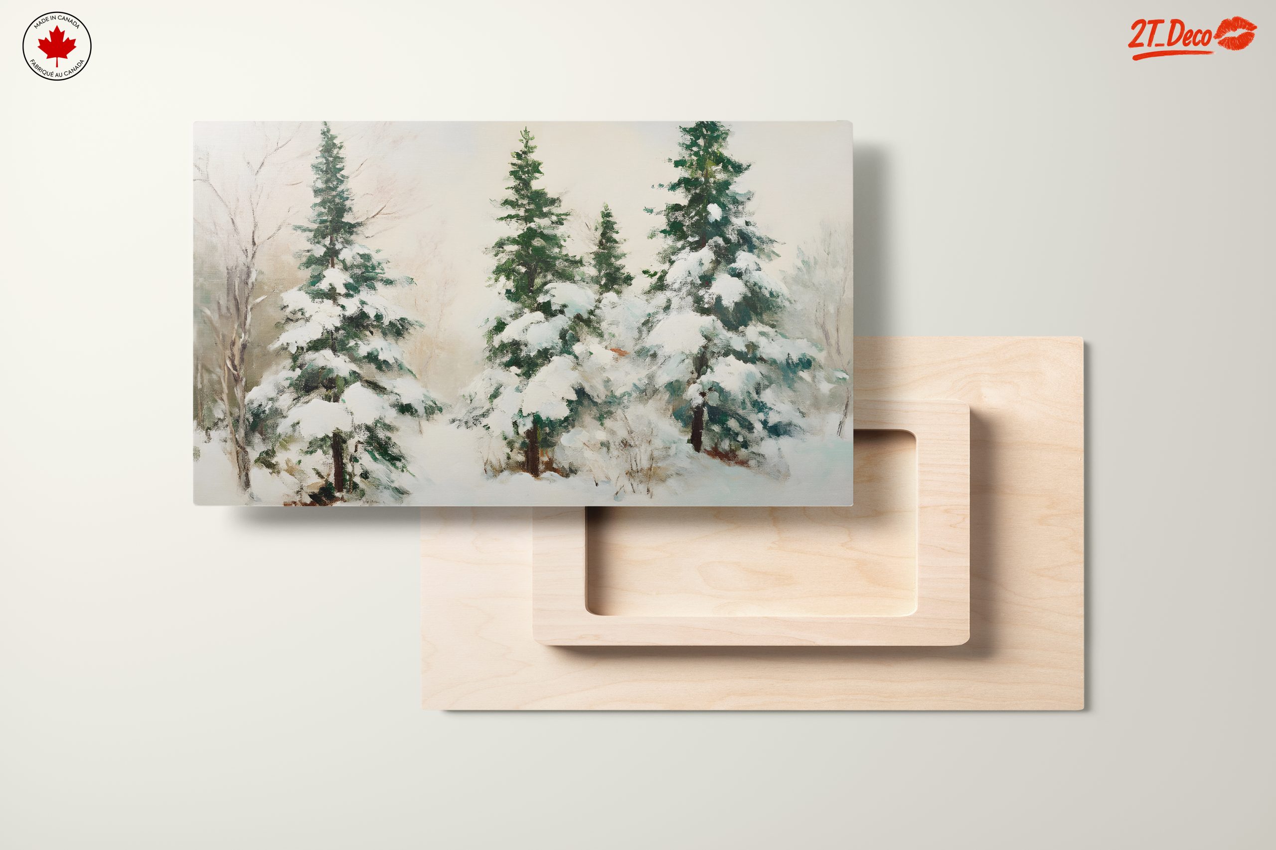 Snowy Winter Landscape with Pine Trees - Image 11