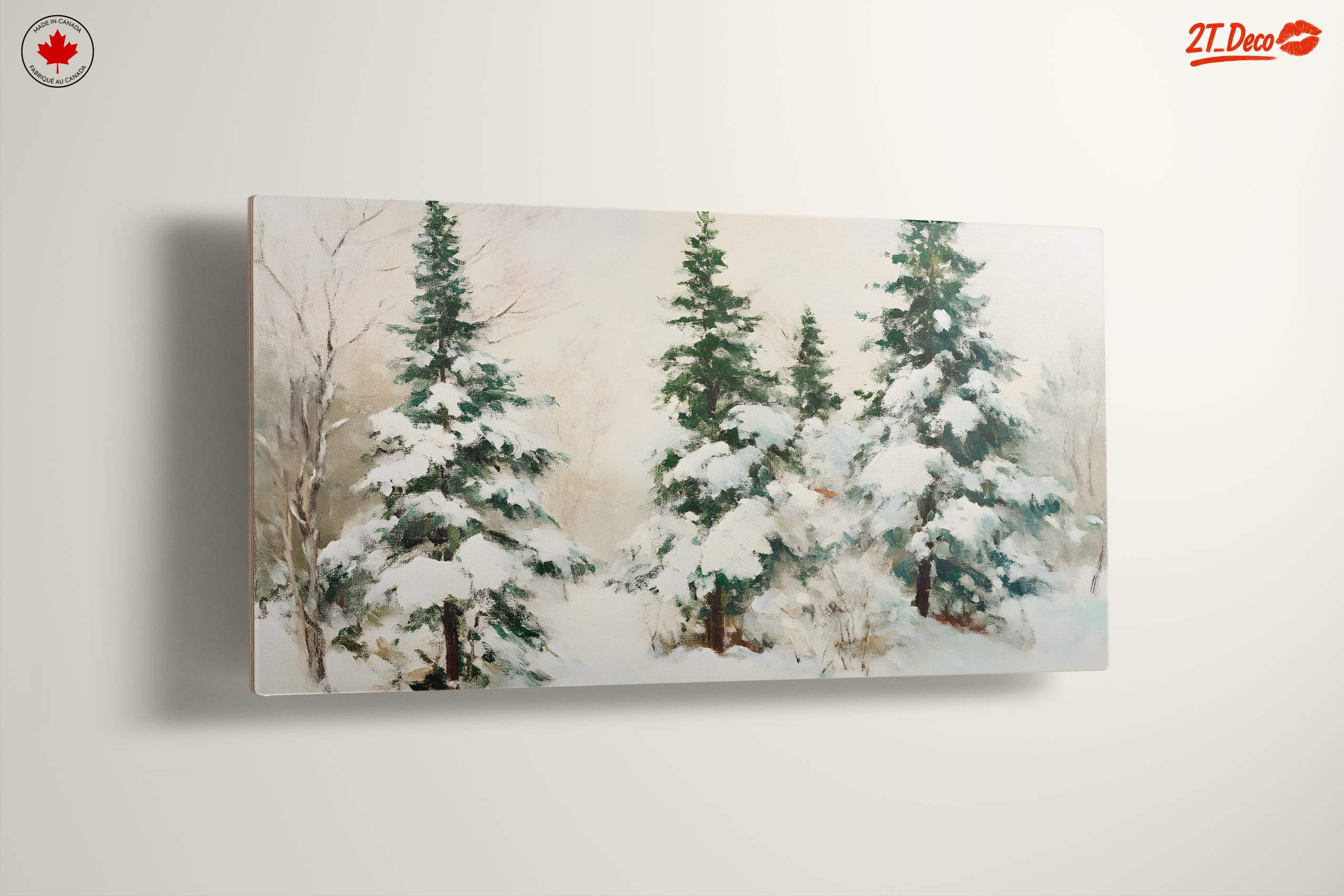 Snowy Winter Landscape with Pine Trees - Image 13