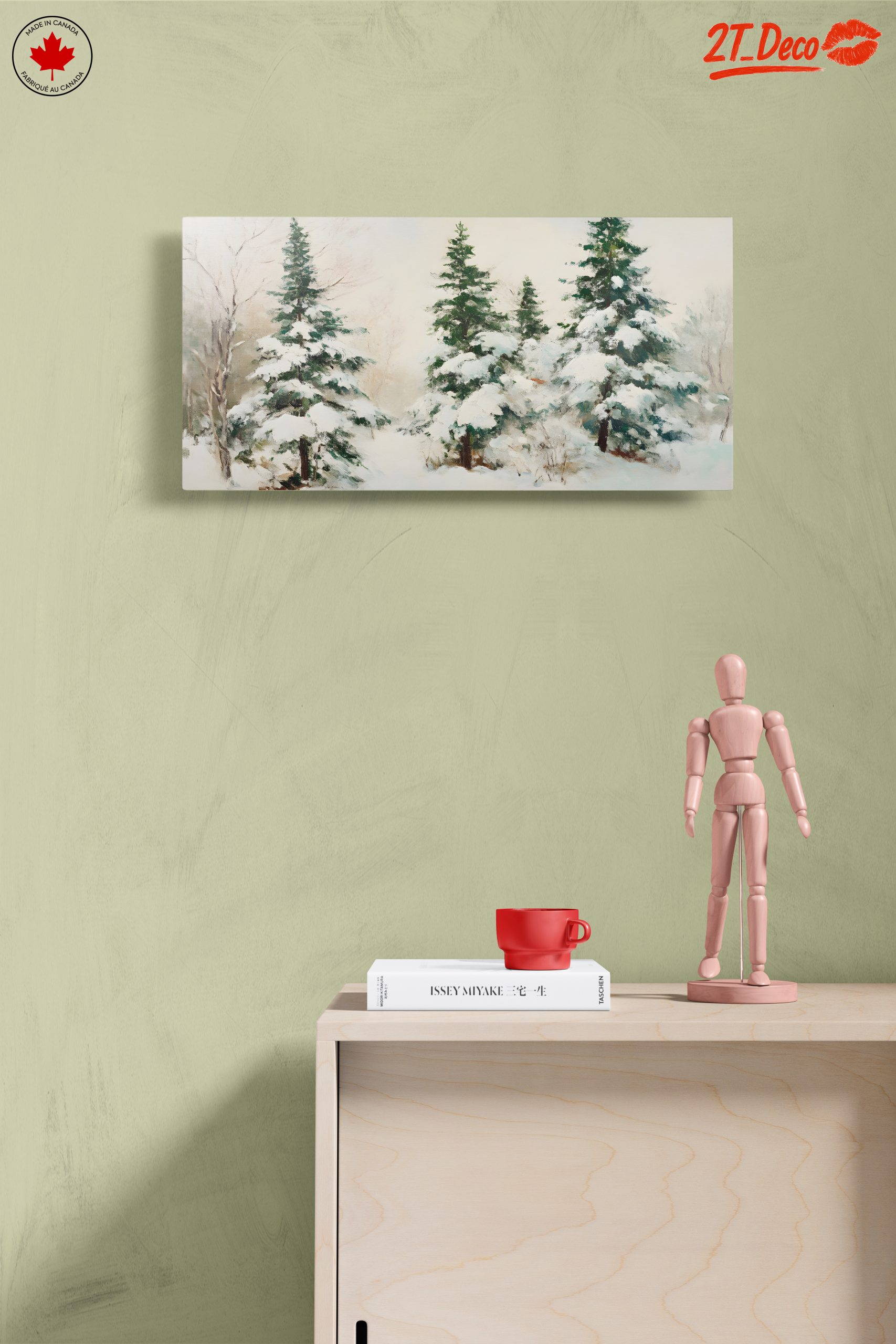 Snowy Winter Landscape with Pine Trees - Image 14