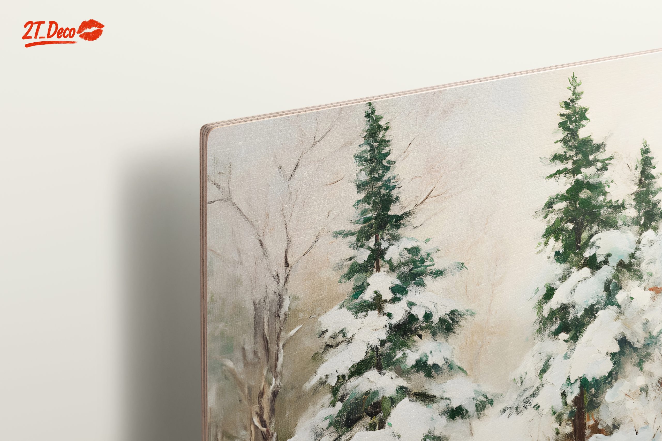 Snowy Winter Landscape with Pine Trees - Image 15