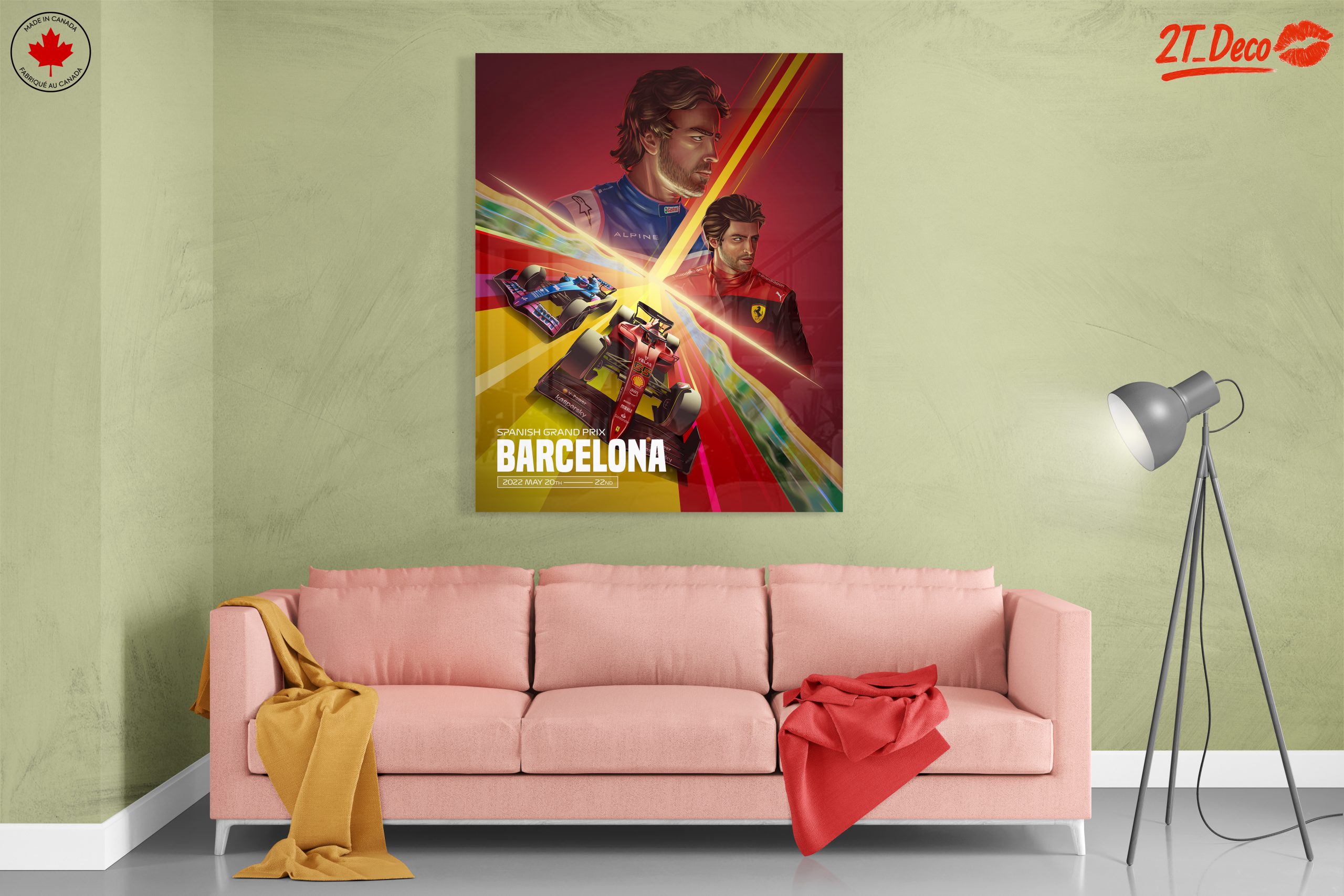 Dynamic Formula 1 Racing Artwork from Barcelona - Image 7