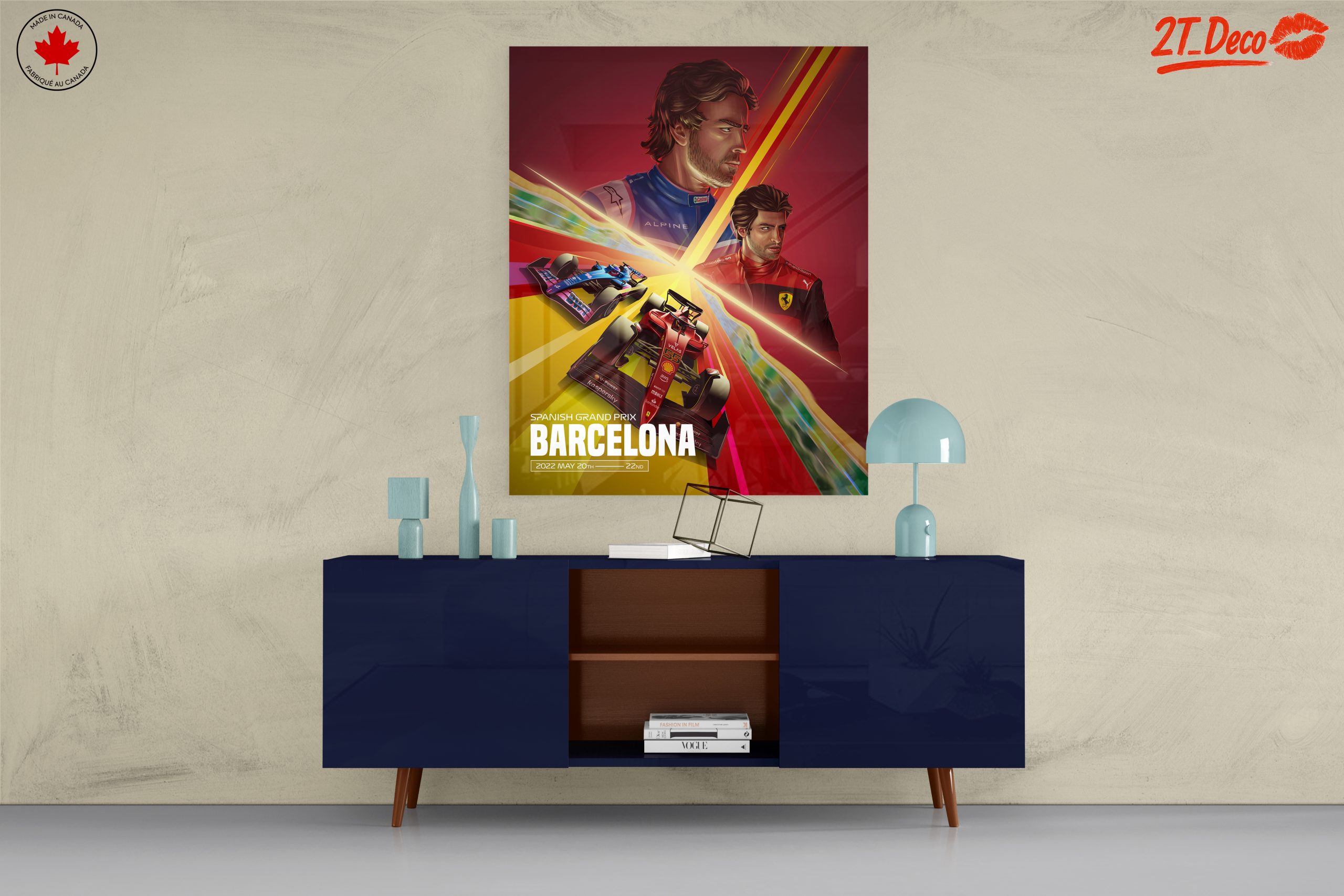 Dynamic Formula 1 Racing Artwork from Barcelona - Image 8