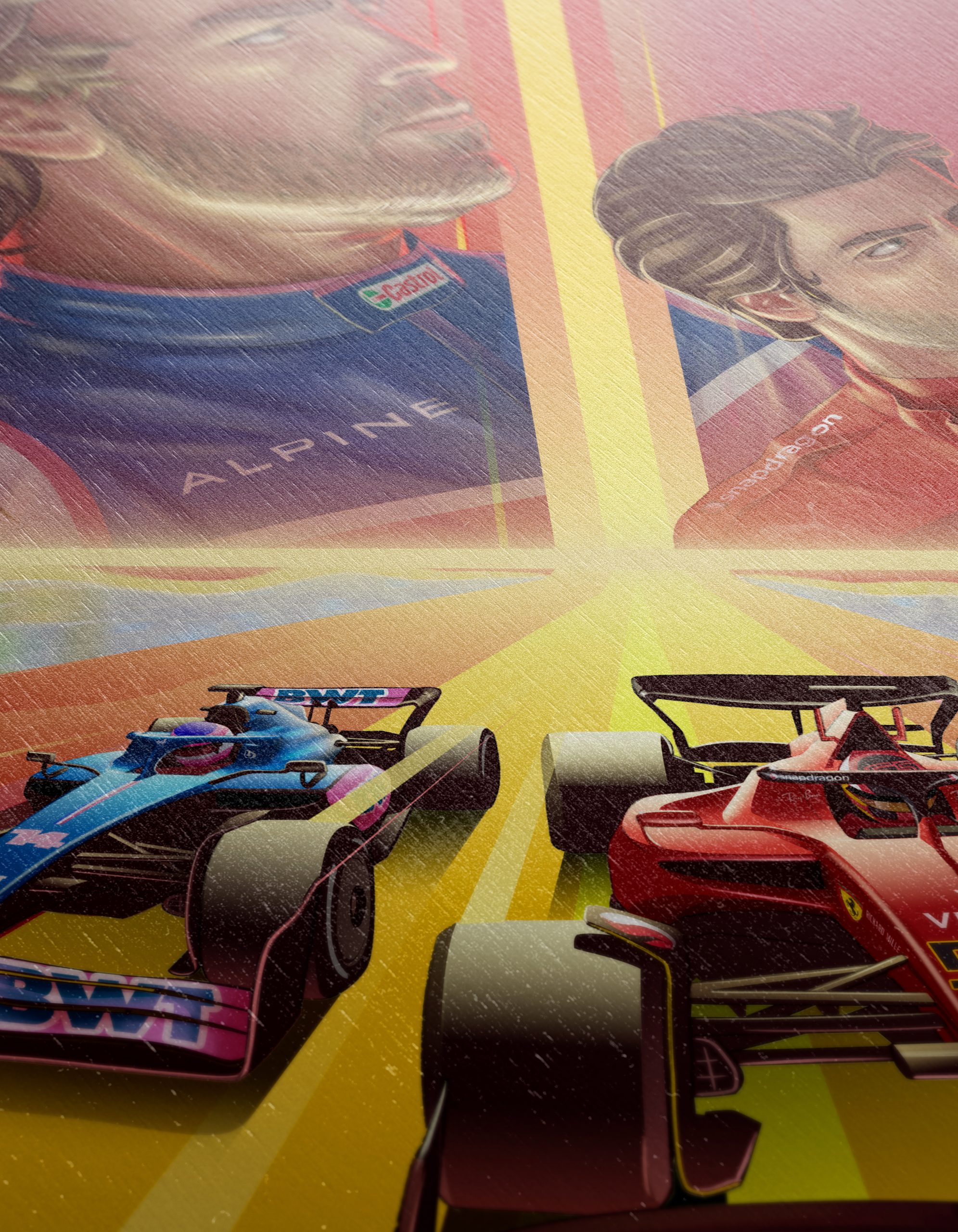 Dynamic Formula 1 Racing Artwork from Barcelona - Image 12