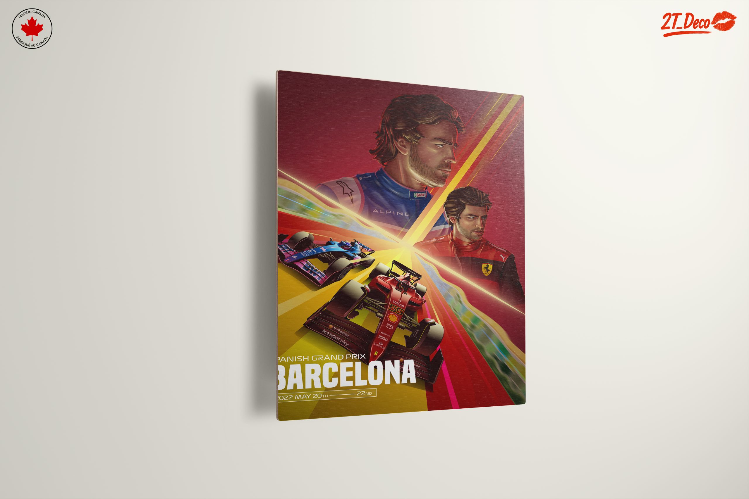 Dynamic Formula 1 Racing Artwork from Barcelona - Image 13