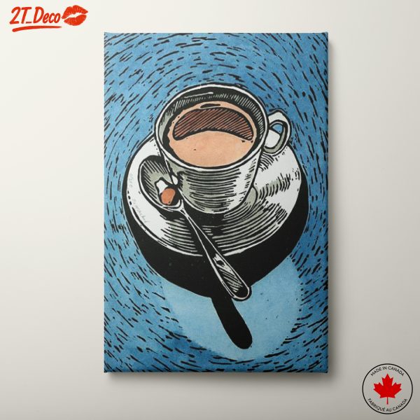 Artistic Coffee Cup Illustration