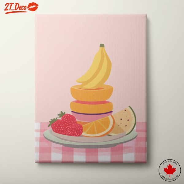 Stylized Fruit Composition Artwork