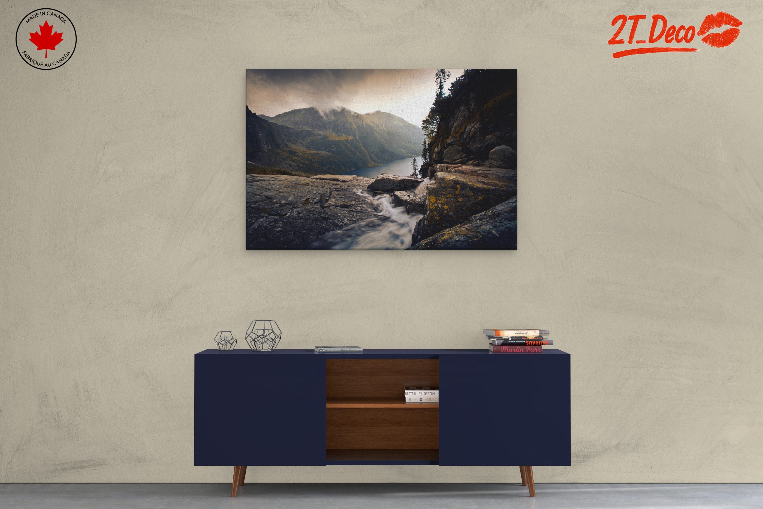 Majestic Natural Landscape with Mountain and River - Image 3