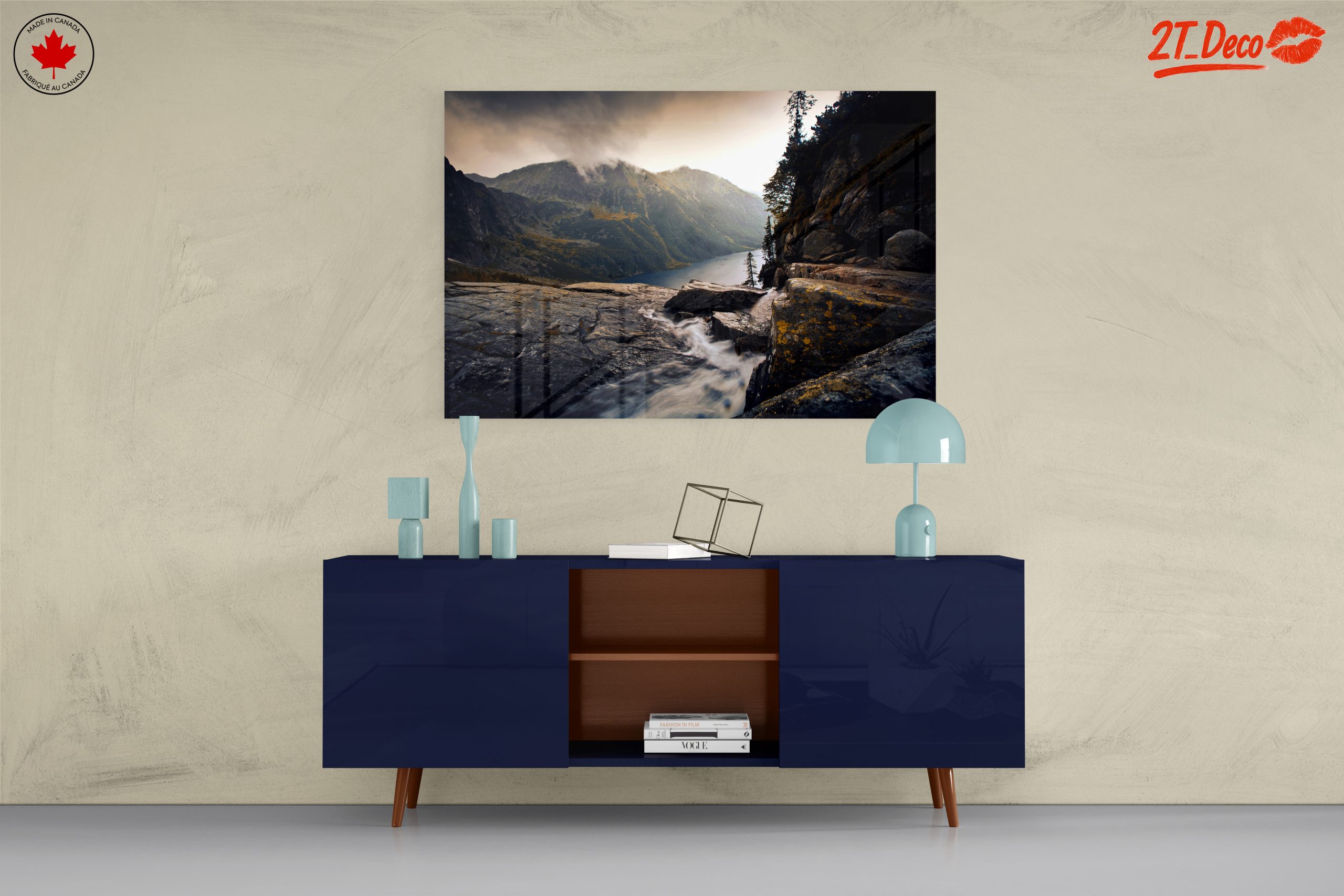 Majestic Natural Landscape with Mountain and River - Image 8