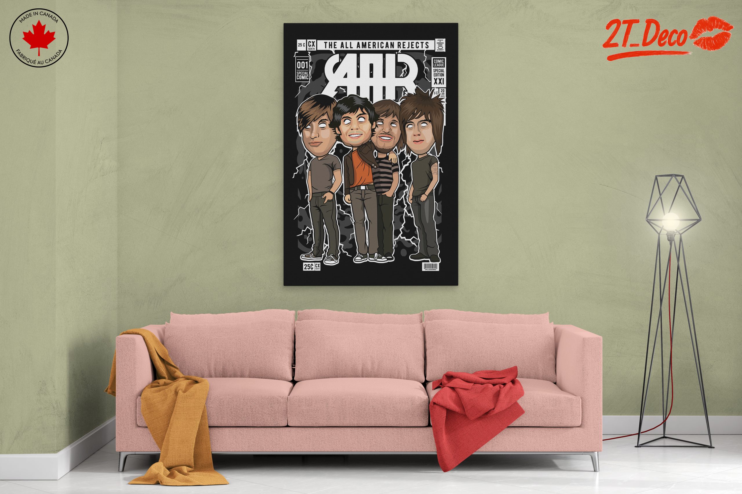 All American Rejects Band Portrait Art - Image 2