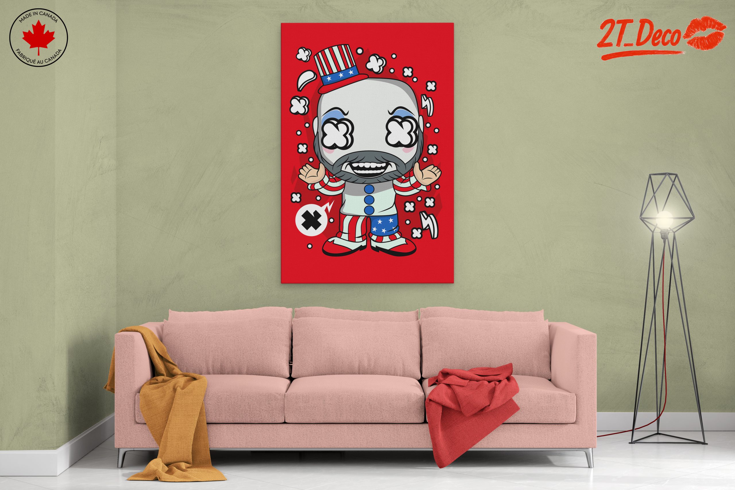 Funny Cartoon Character with Patriotic Hat - Image 2