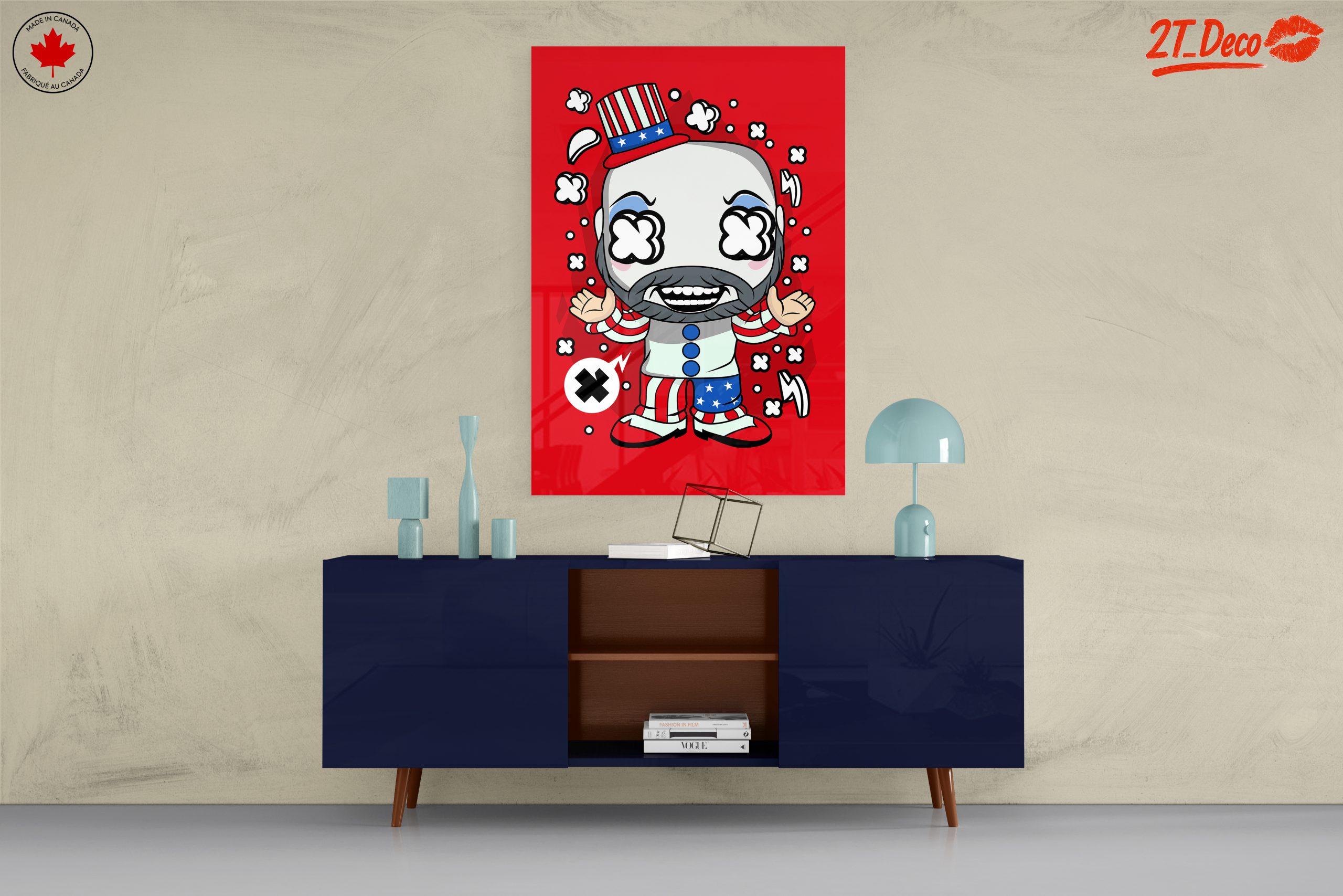 Funny Cartoon Character with Patriotic Hat - Image 8