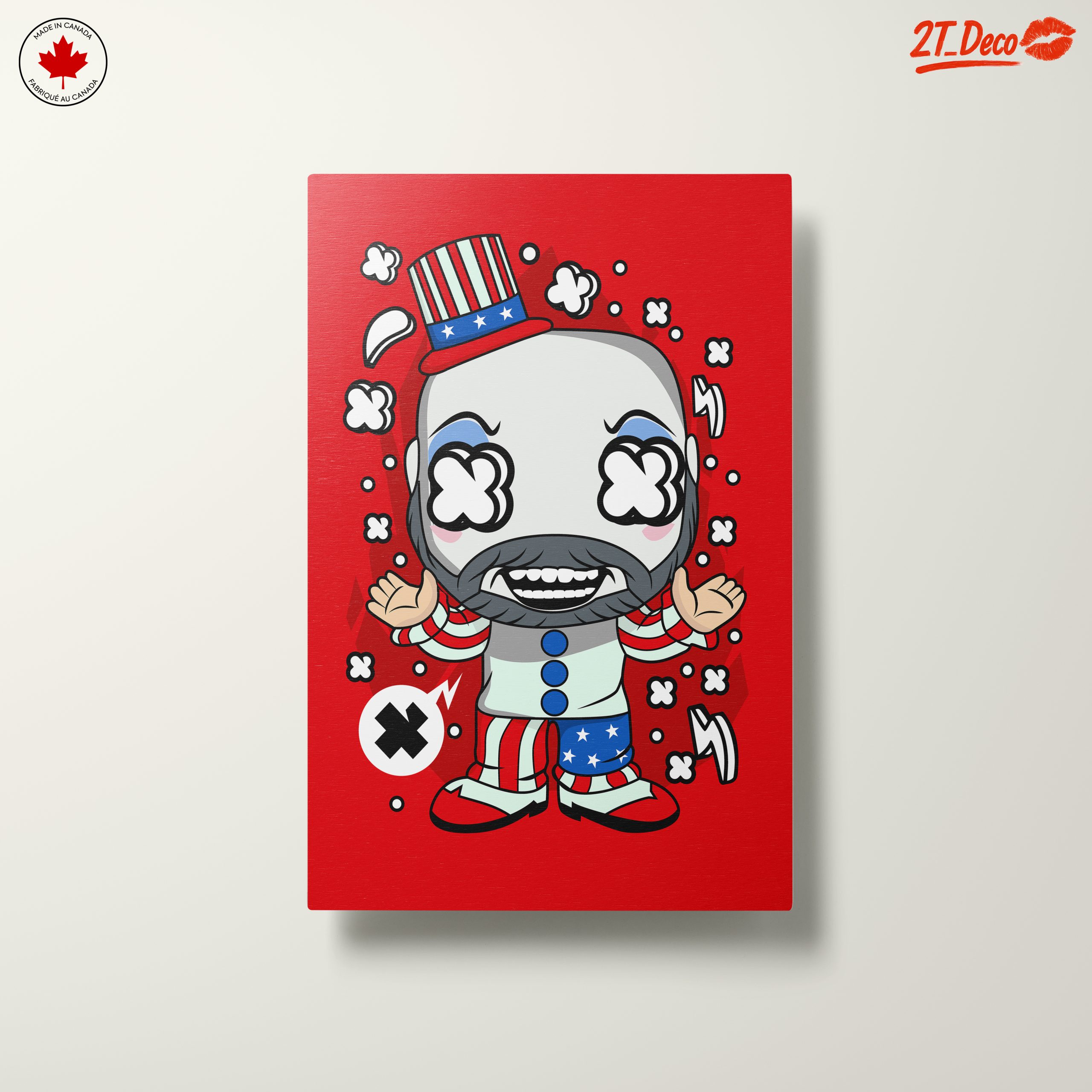 Funny Cartoon Character with Patriotic Hat - Image 10