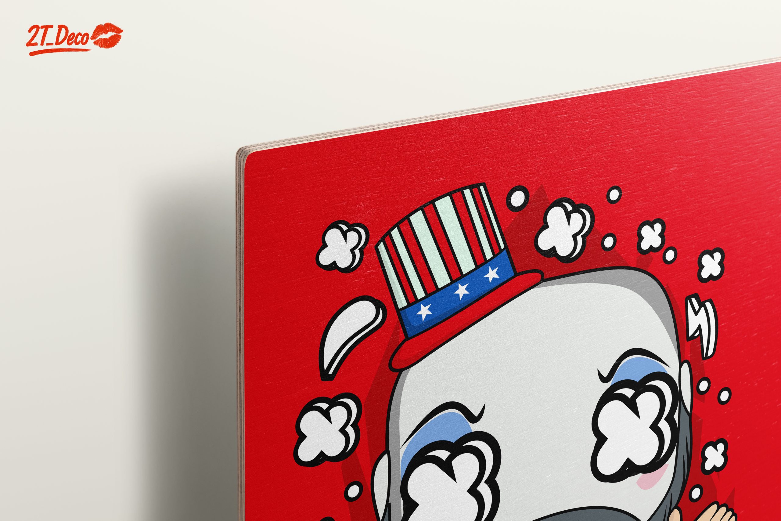 Funny Cartoon Character with Patriotic Hat - Image 15