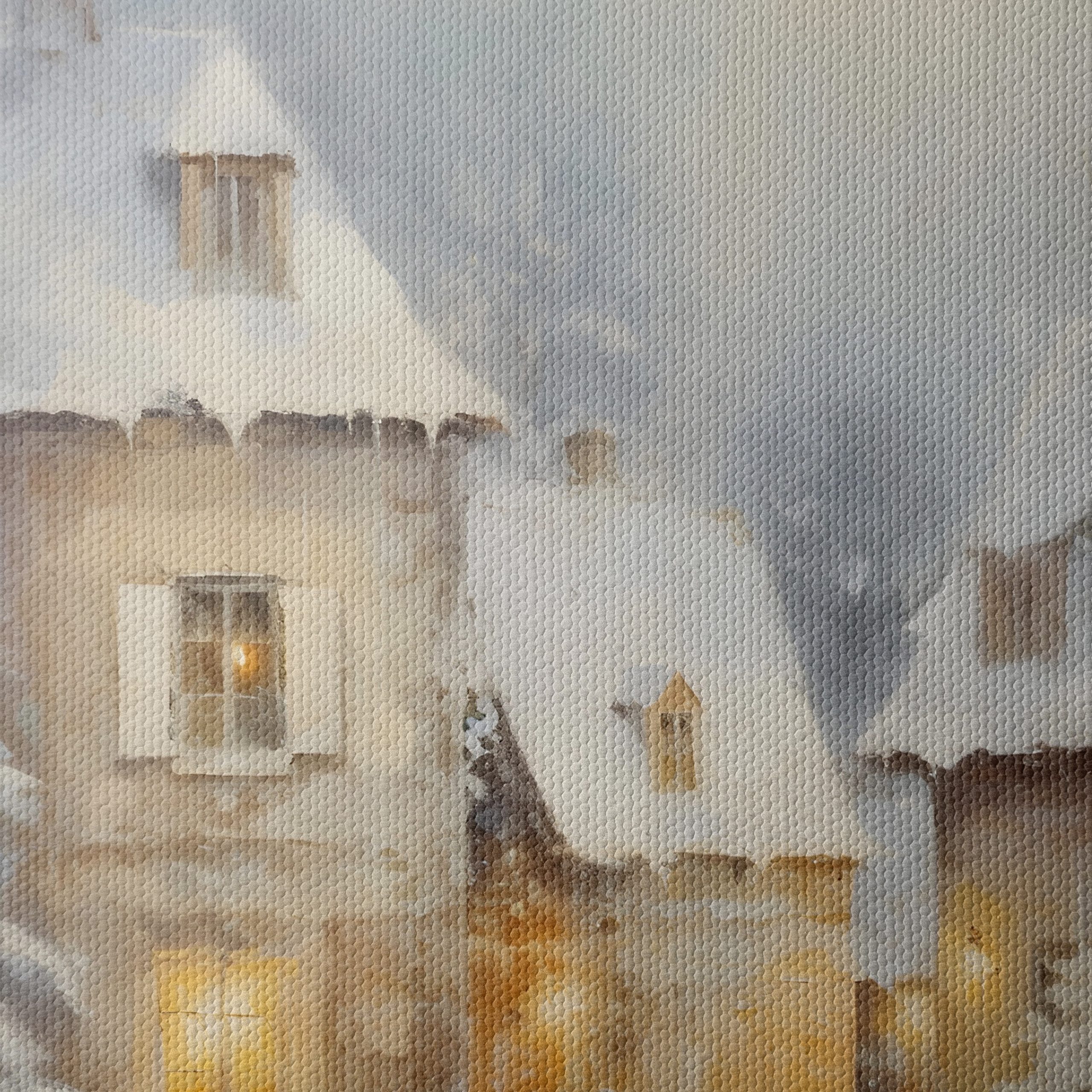 Charming Winter Village Scene - Image 4
