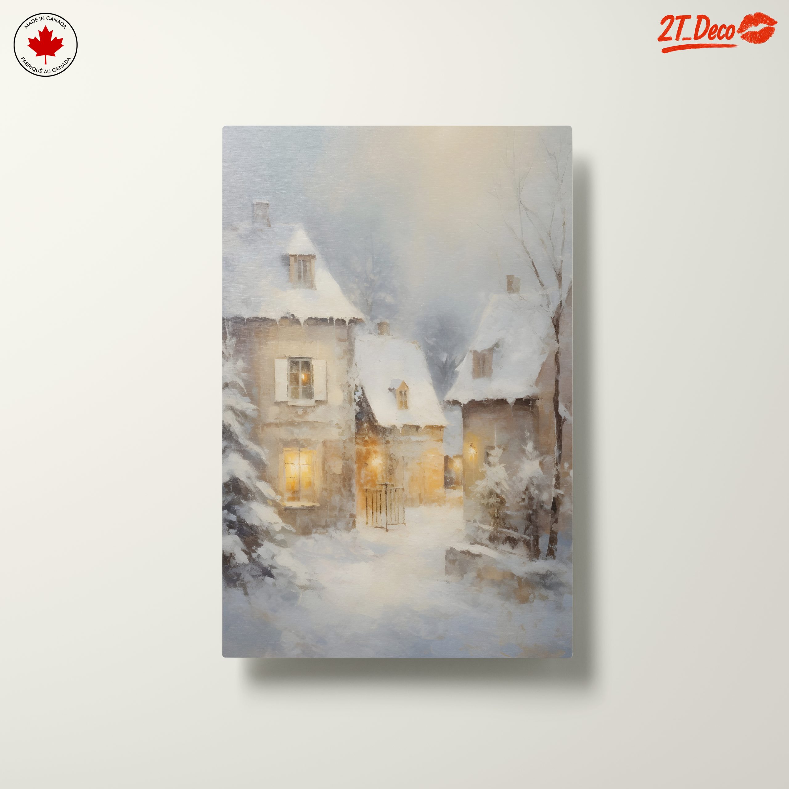 Charming Winter Village Scene - Image 10