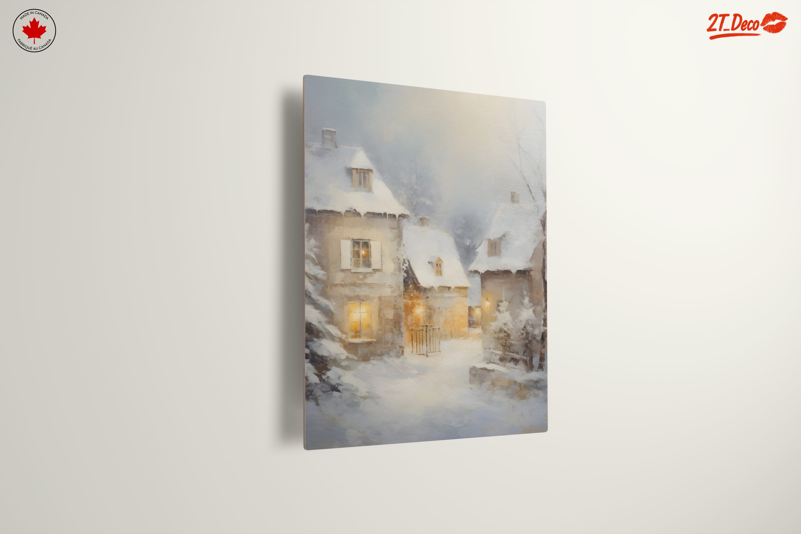 Charming Winter Village Scene - Image 13