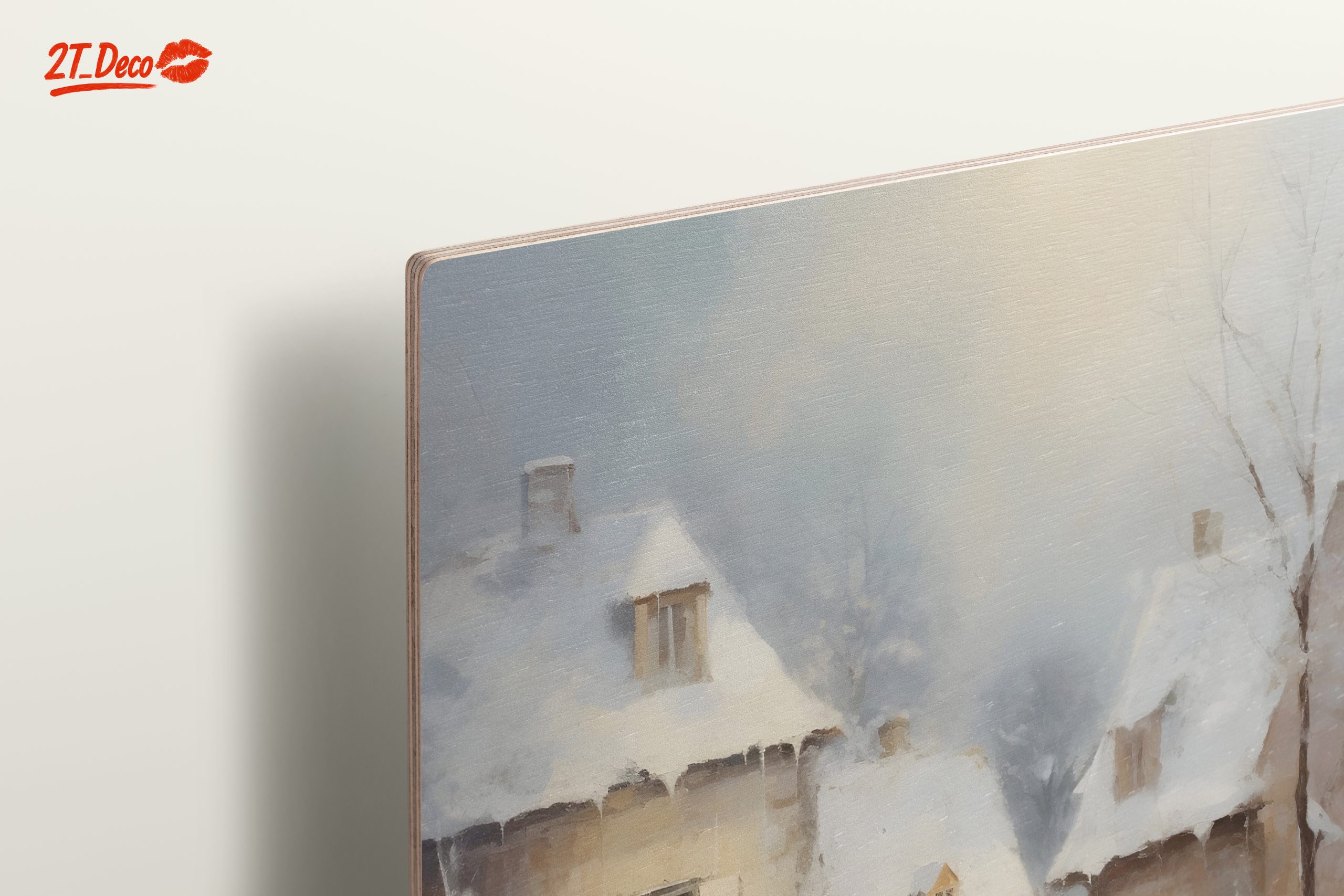 Charming Winter Village Scene - Image 15