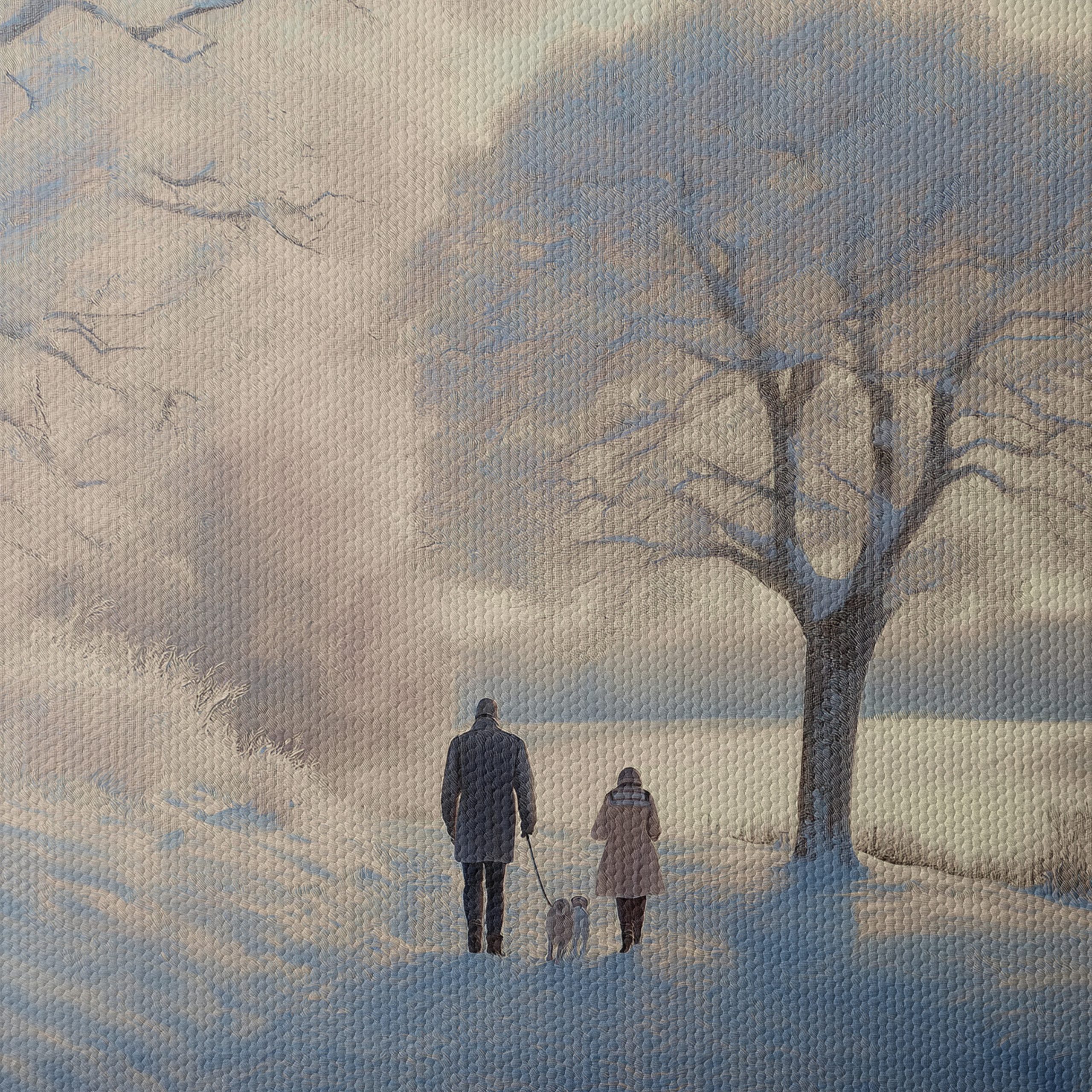 Peaceful Winter Landscape with Family - Image 4