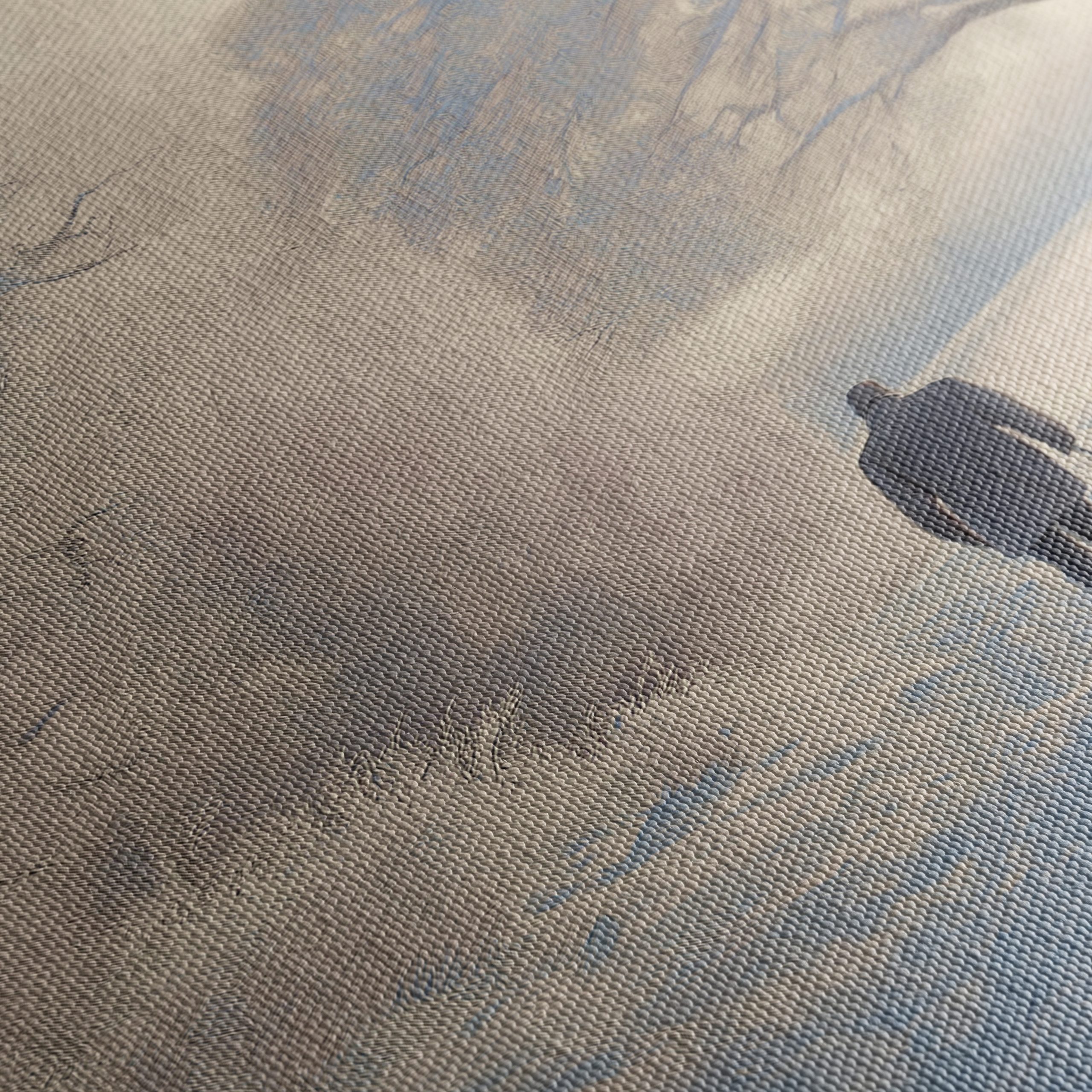 Peaceful Winter Landscape with Family - Image 5