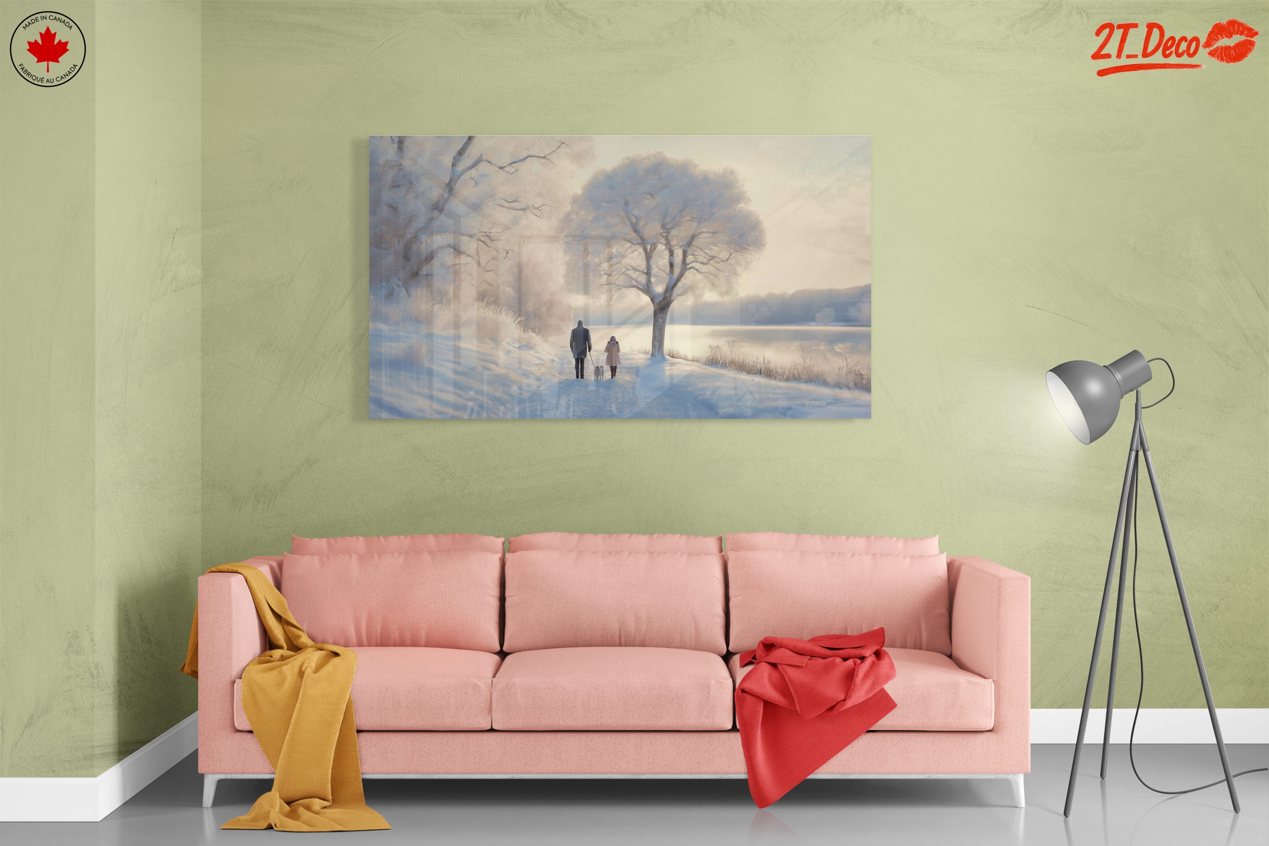 Peaceful Winter Landscape with Family - Image 7