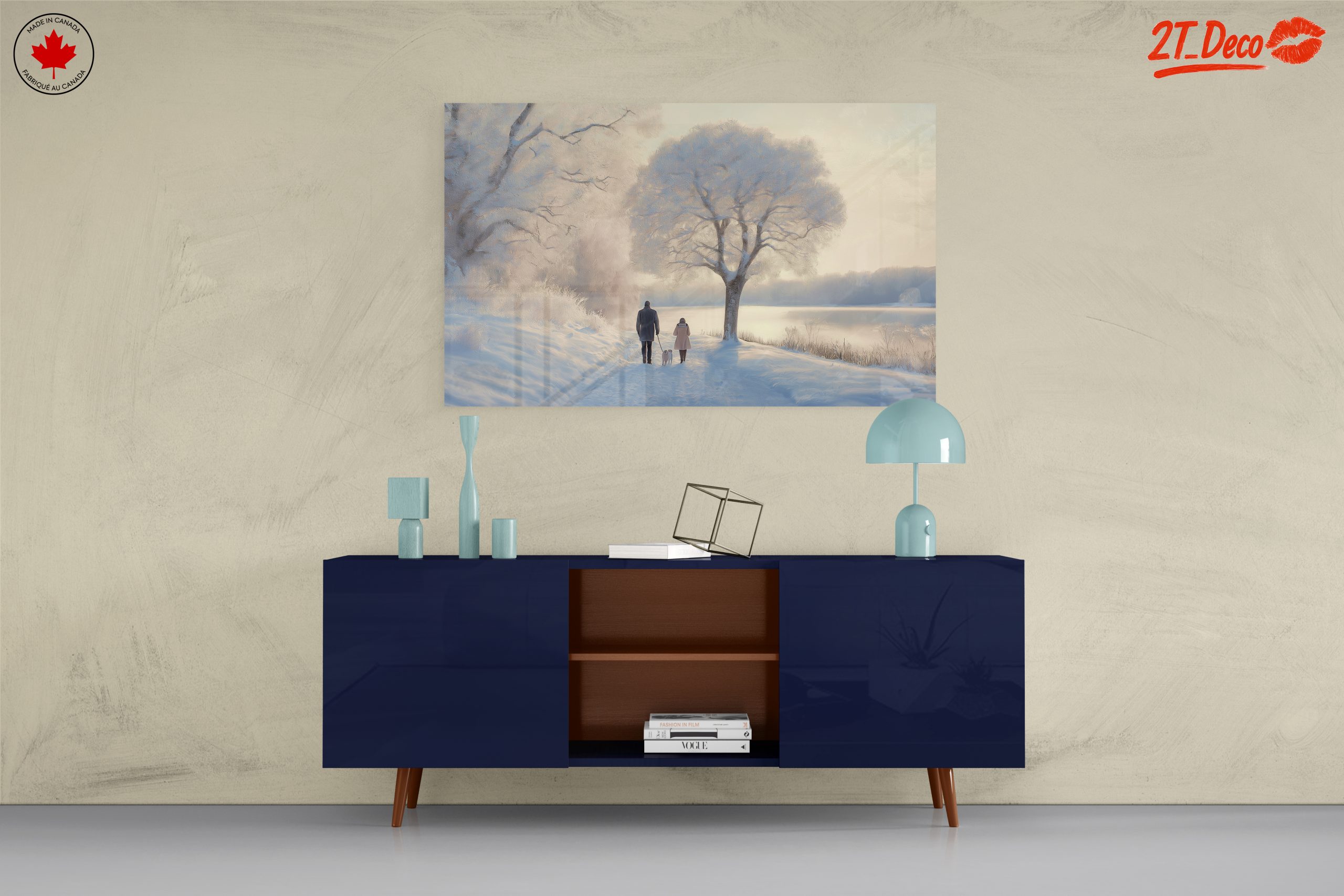 Peaceful Winter Landscape with Family - Image 8