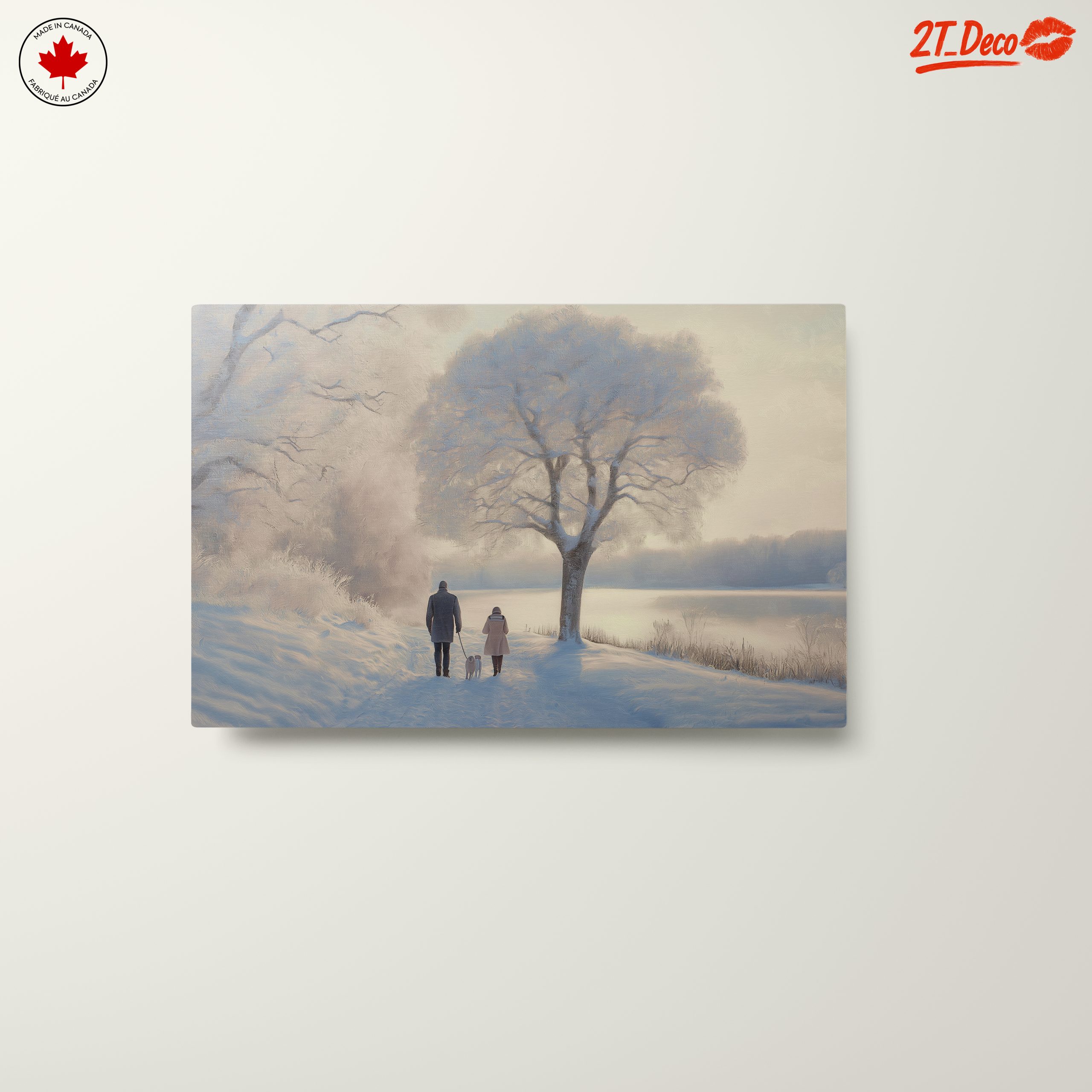 Peaceful Winter Landscape with Family - Image 10
