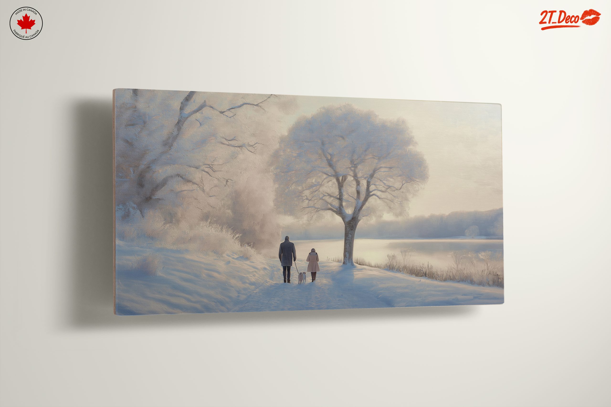 Peaceful Winter Landscape with Family - Image 13