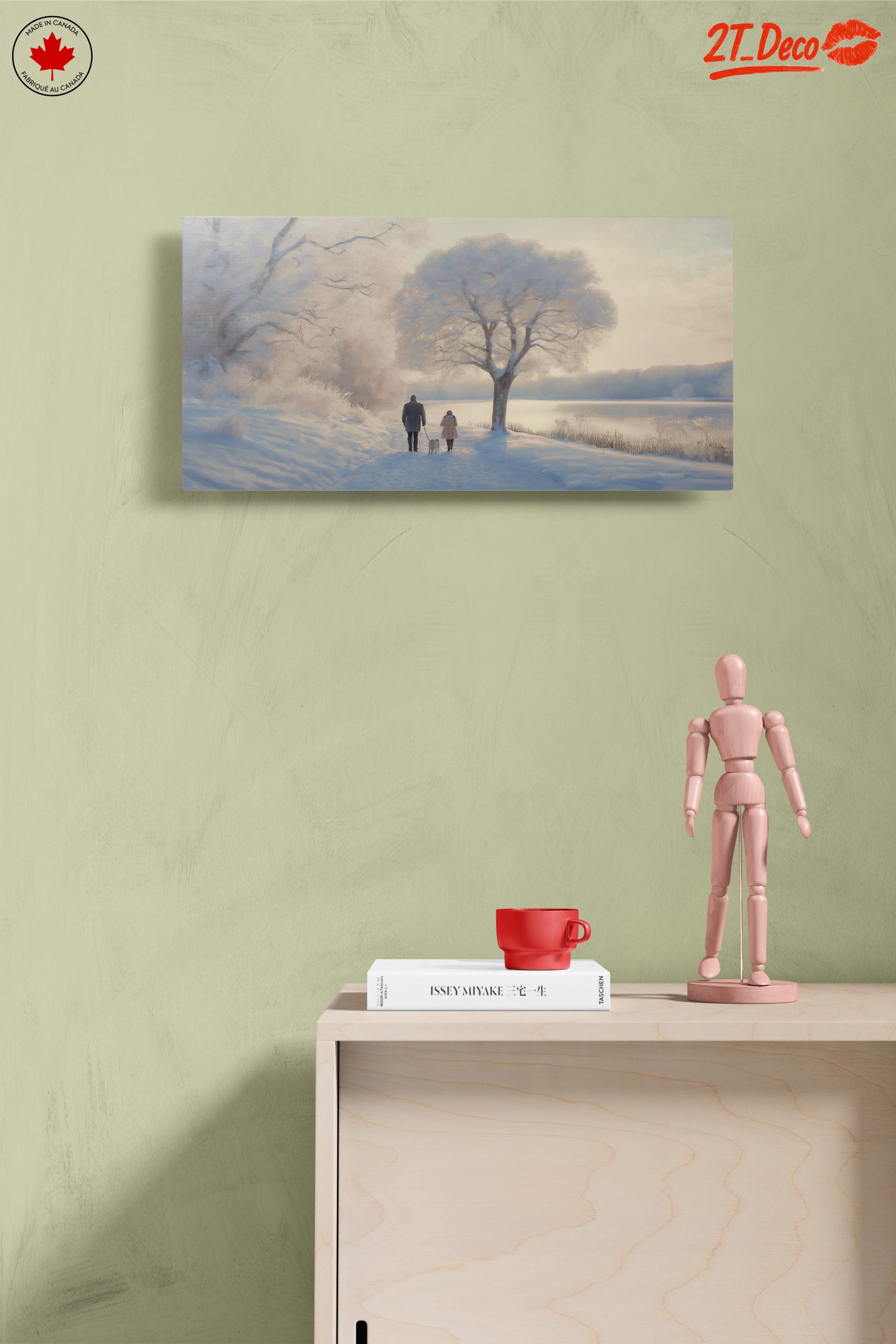 Peaceful Winter Landscape with Family - Image 14
