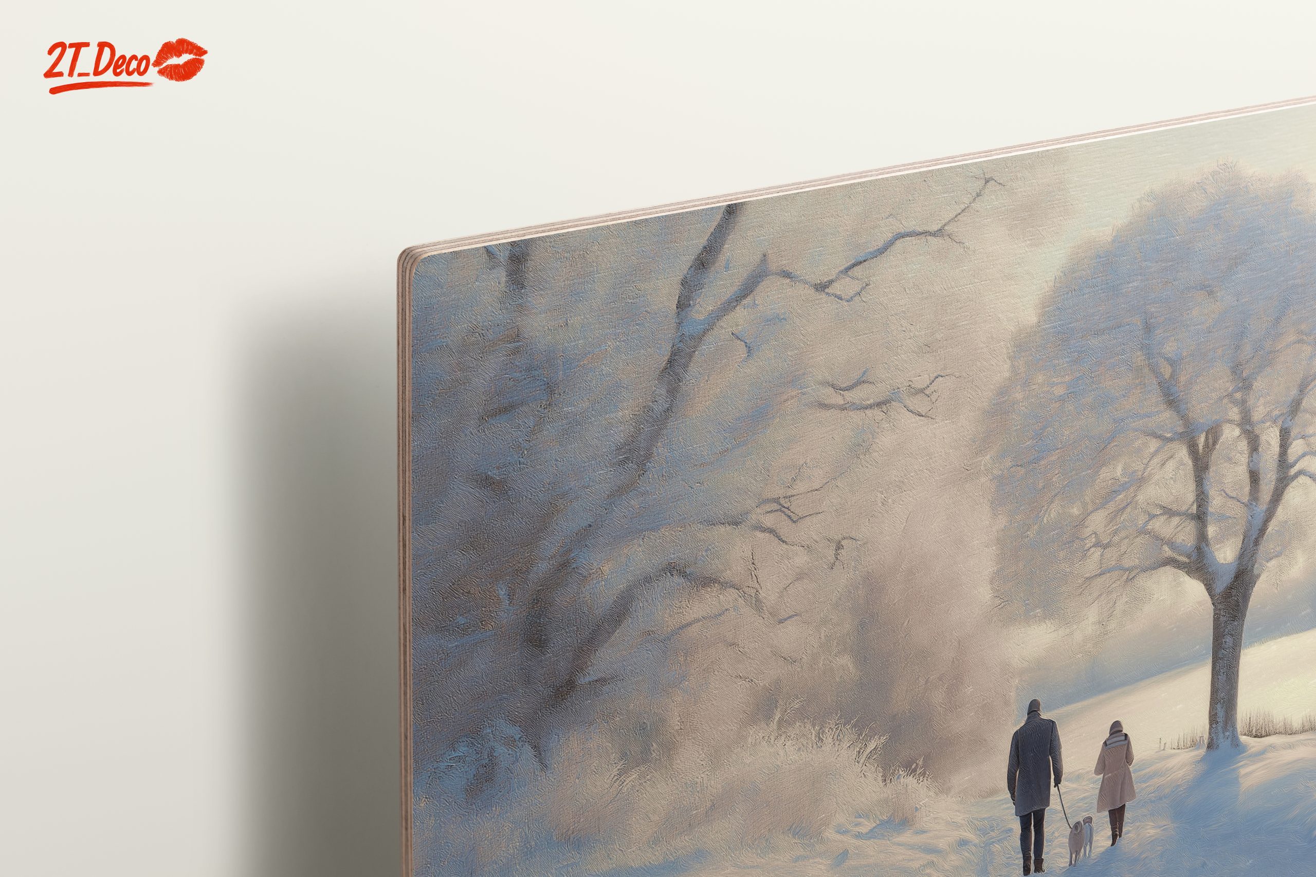 Peaceful Winter Landscape with Family - Image 15
