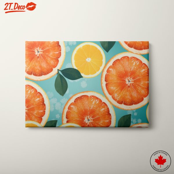 Vibrant Citrus Abstract Artwork