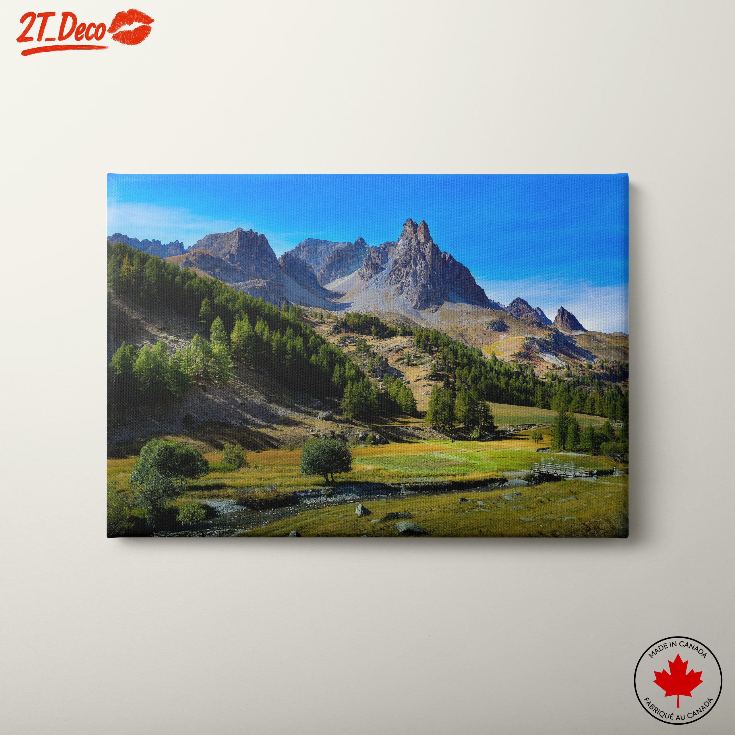 Stunning Mountain Landscape with Forest and River