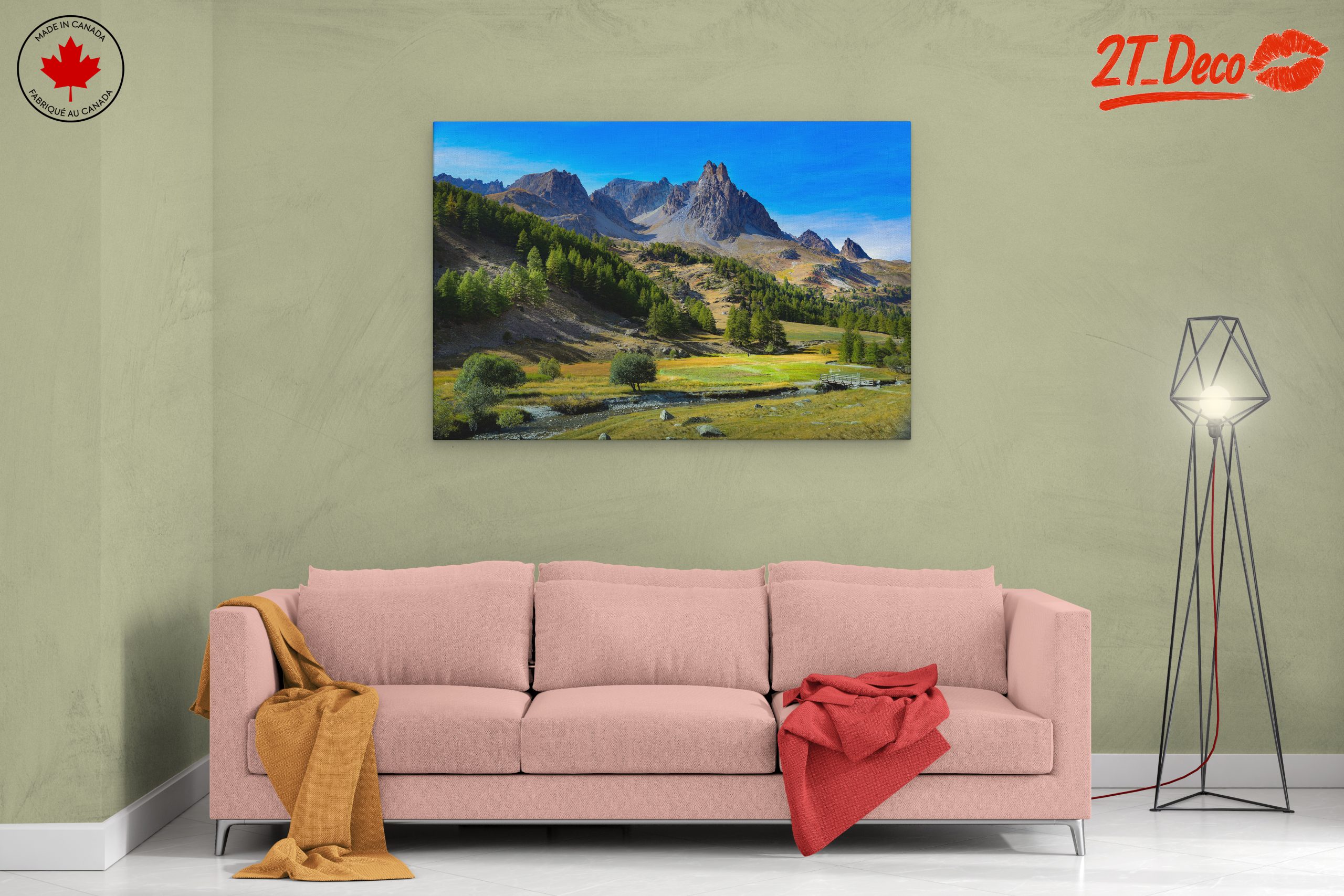 Stunning Mountain Landscape with Forest and River - Image 2