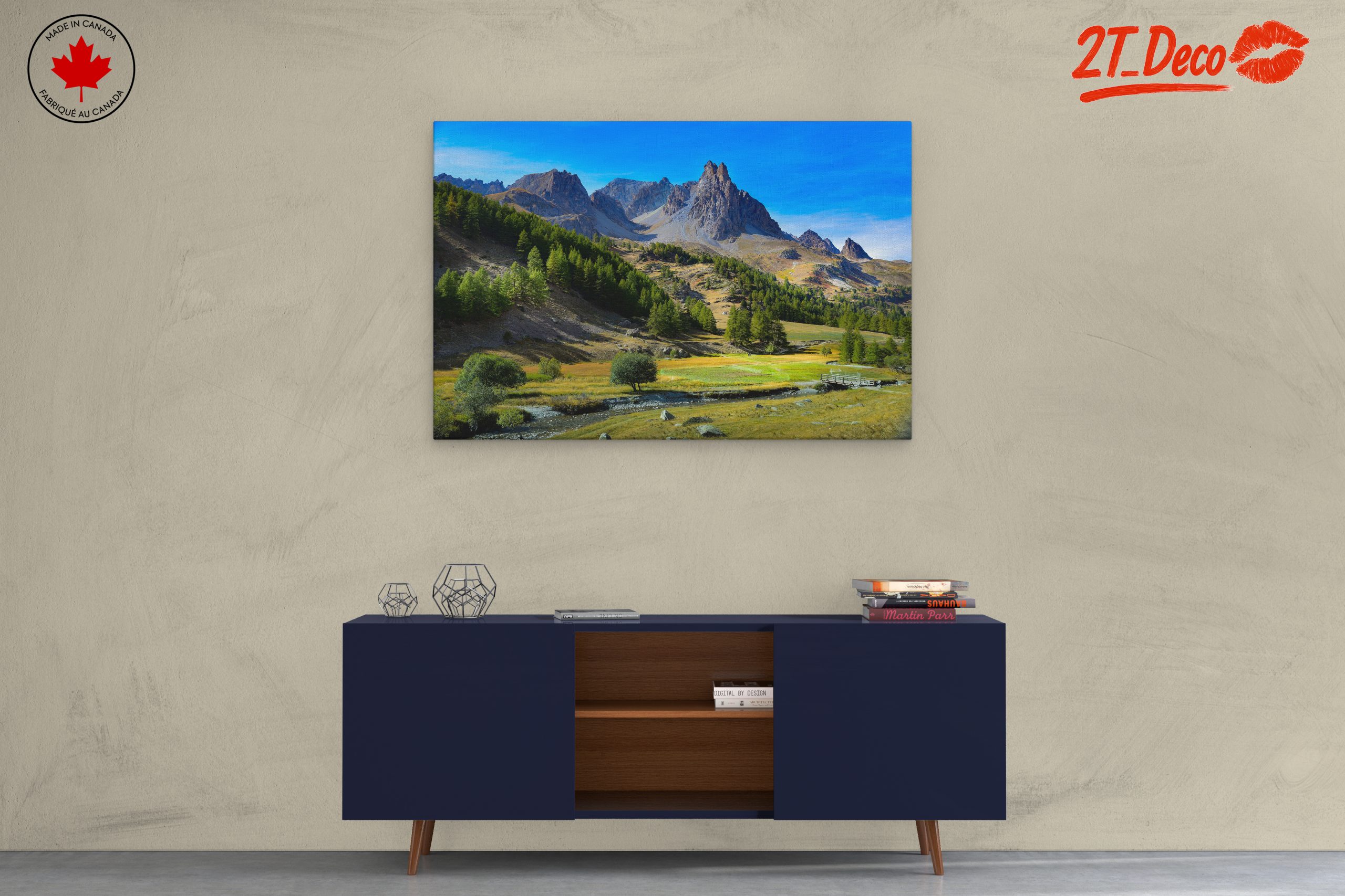 Stunning Mountain Landscape with Forest and River - Image 3