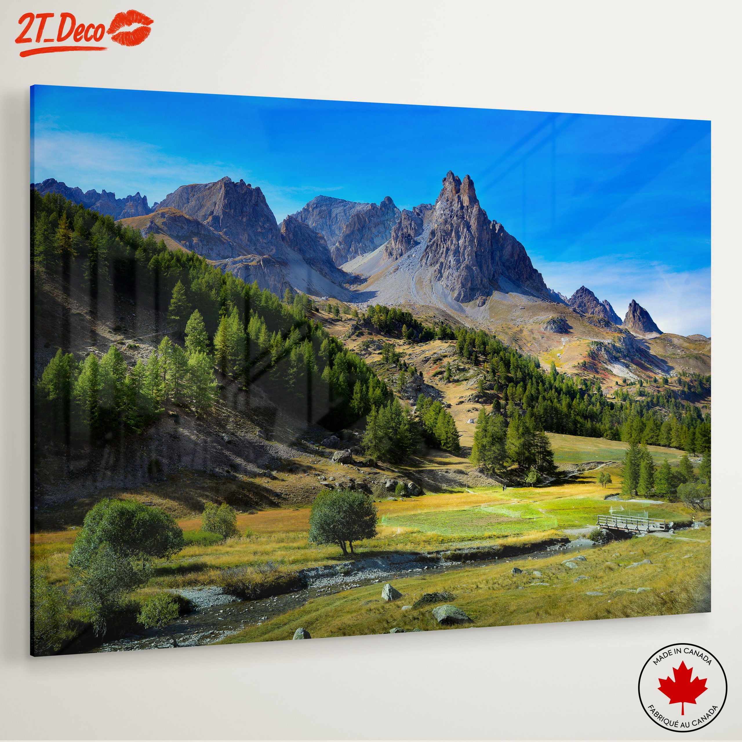 Stunning Mountain Landscape with Forest and River - Image 6