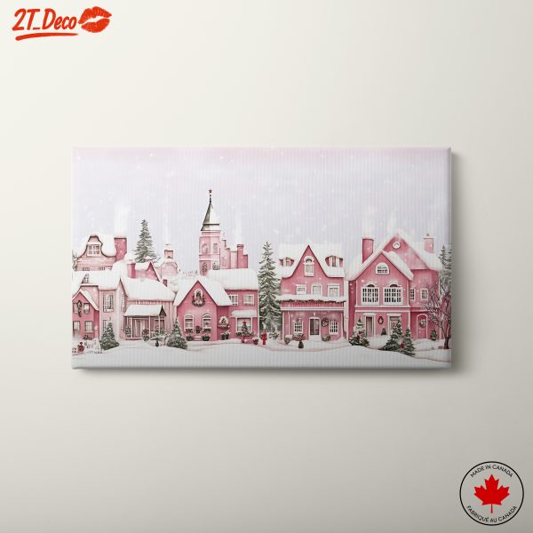 Charming Winter Village Scene for Christmas