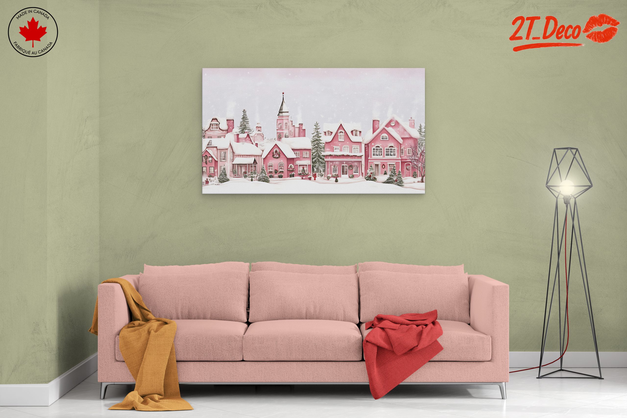 Charming Winter Village Scene for Christmas - Image 2