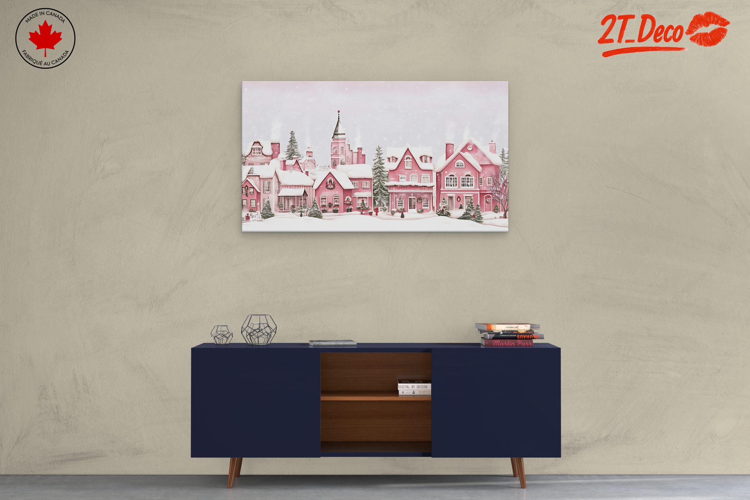 Charming Winter Village Scene for Christmas - Image 3