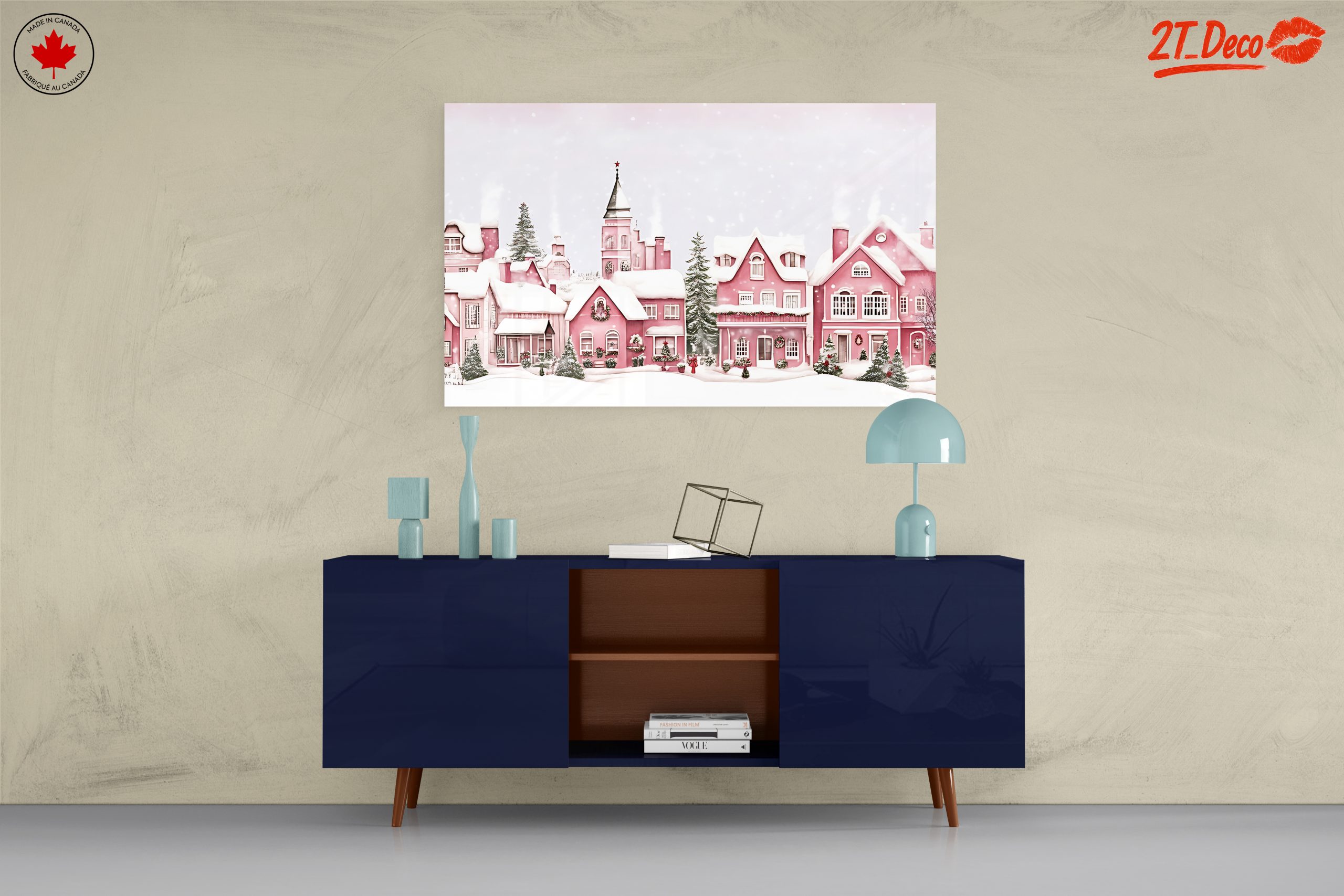 Charming Winter Village Scene for Christmas - Image 8